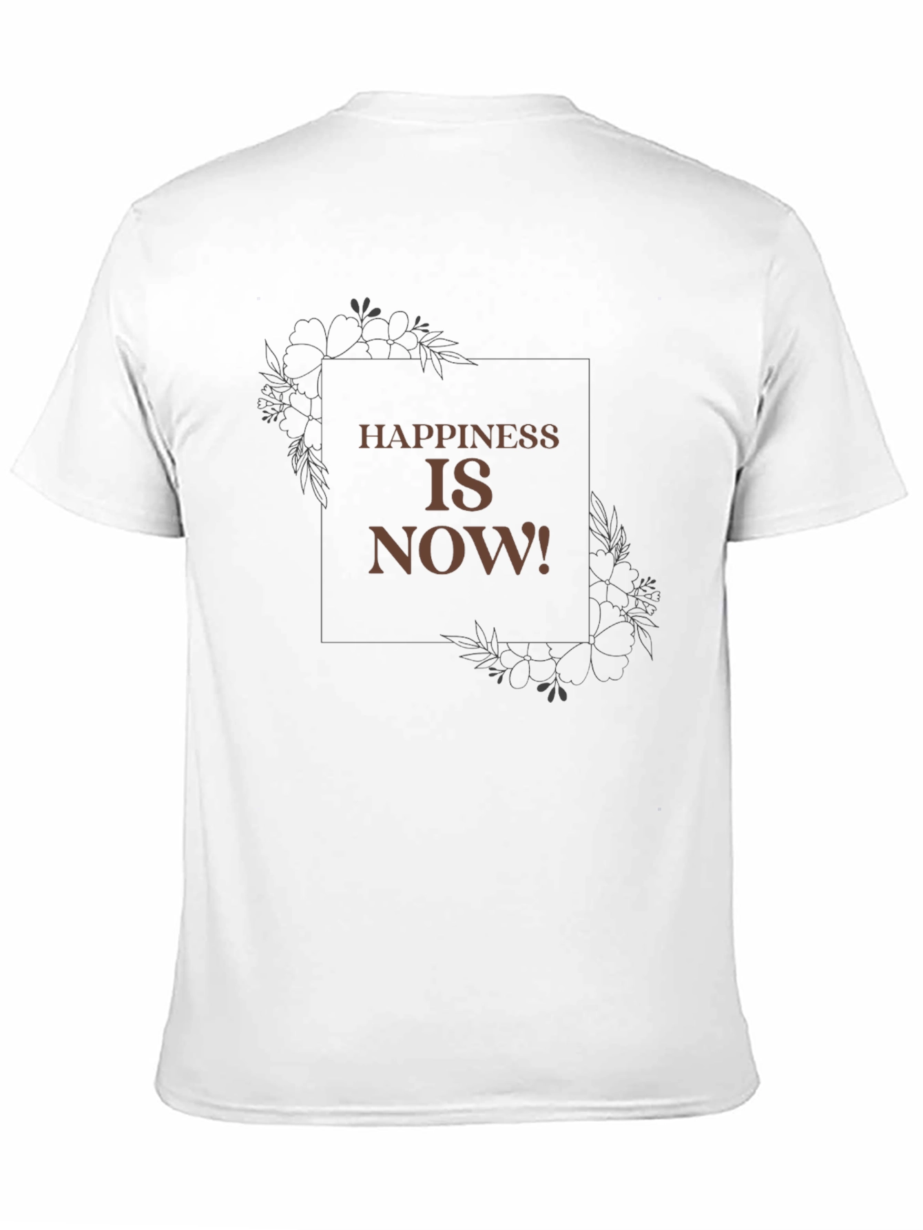 Happiness is Now Graphic Tee - Casual Comfort
