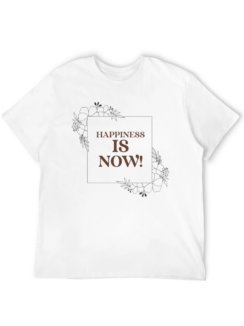 Happiness is Now Graphic Tee - Casual Comfort