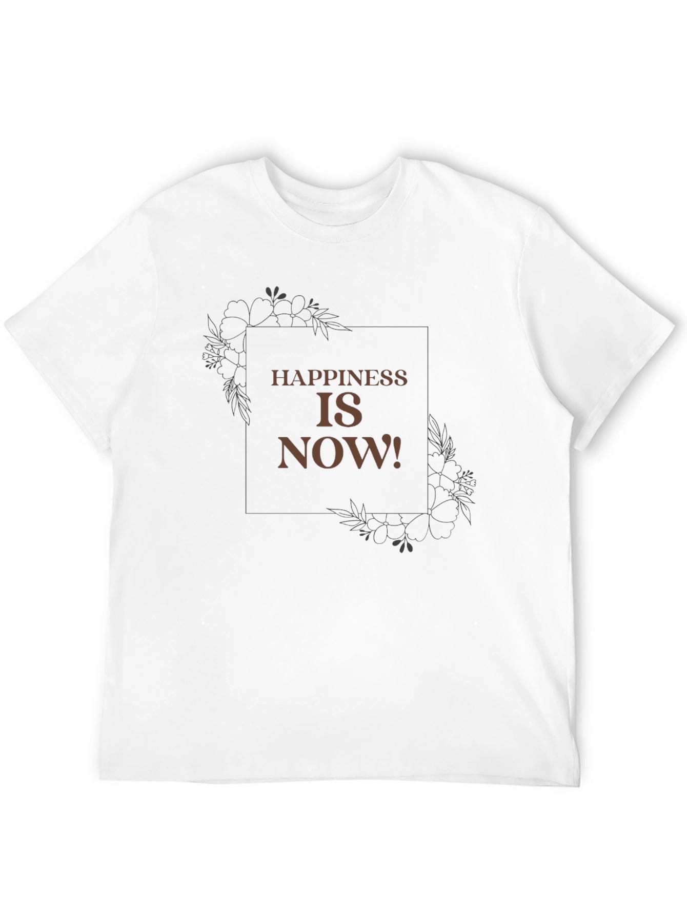 Happiness is Now Graphic Tee - Casual Comfort