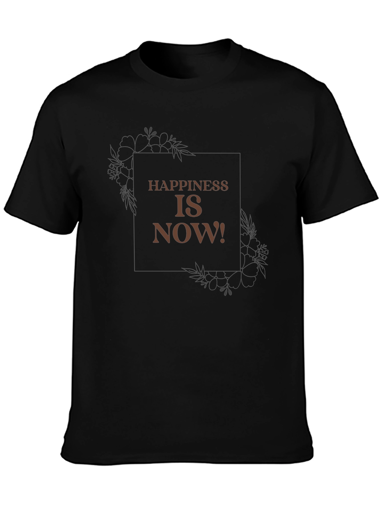 Happiness is Now Graphic Tee - Casual Comfort