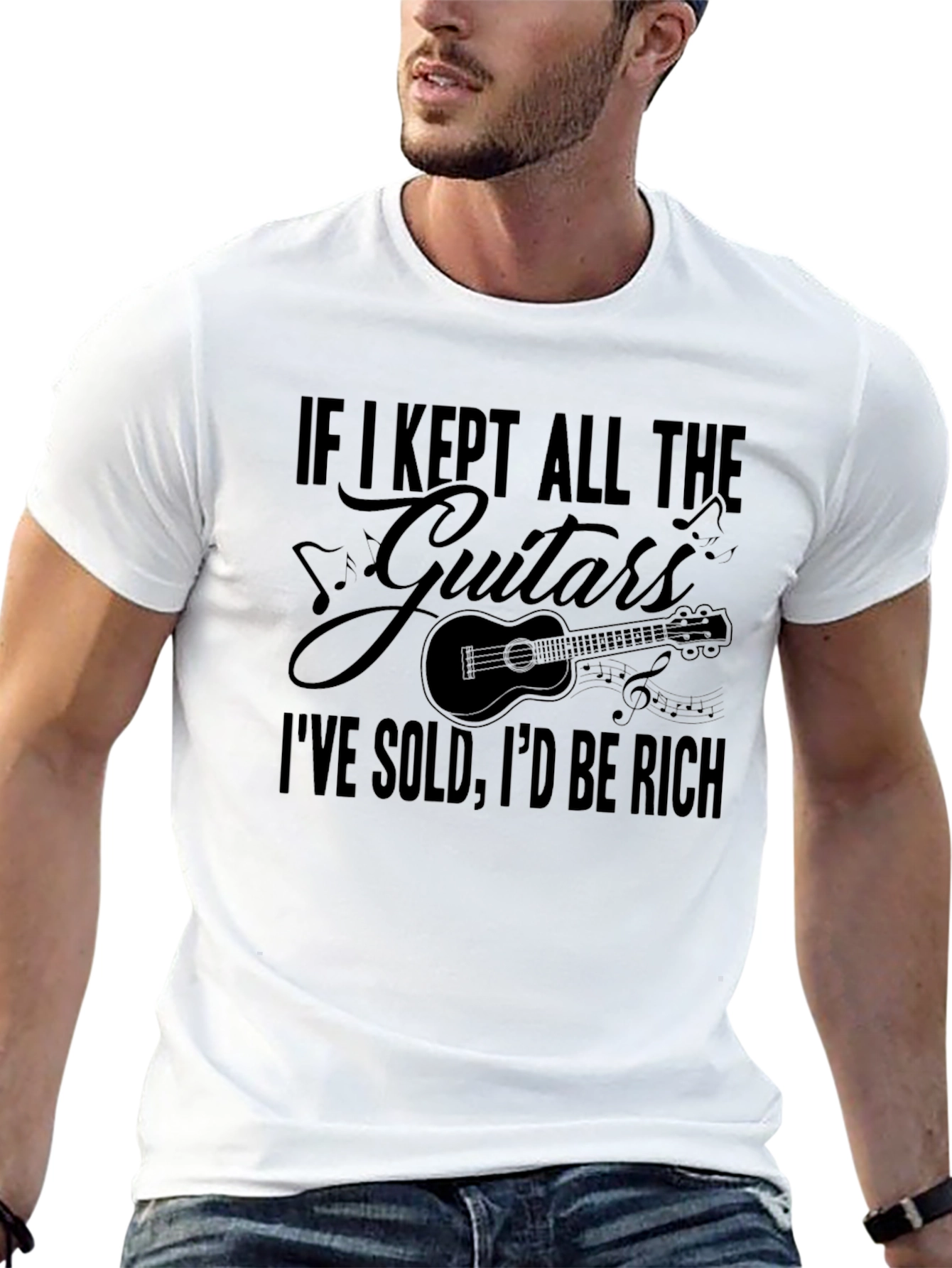 Guitar Lover T-Shirt - If I Kept All The Guitars