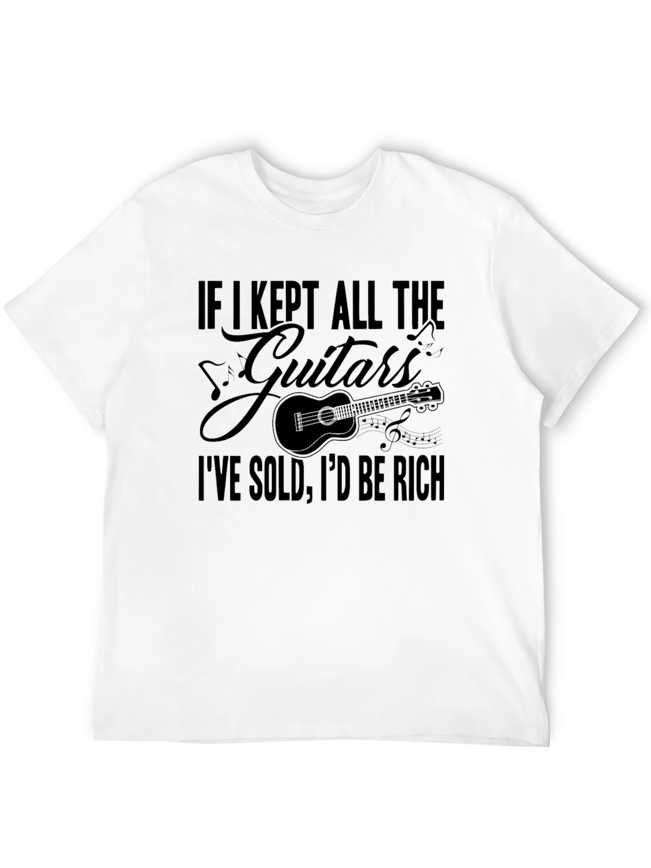 Guitar Lover T-Shirt - If I Kept All The Guitars