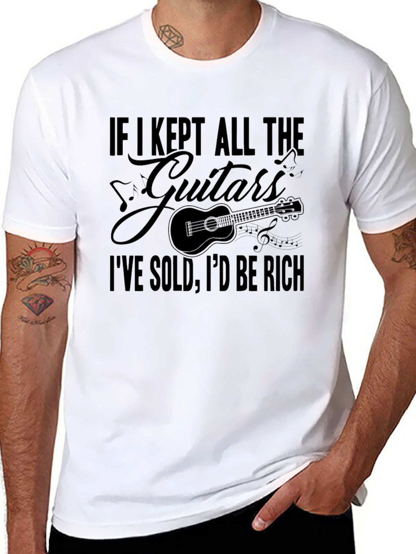 Guitar Lover T-Shirt - If I Kept All The Guitars