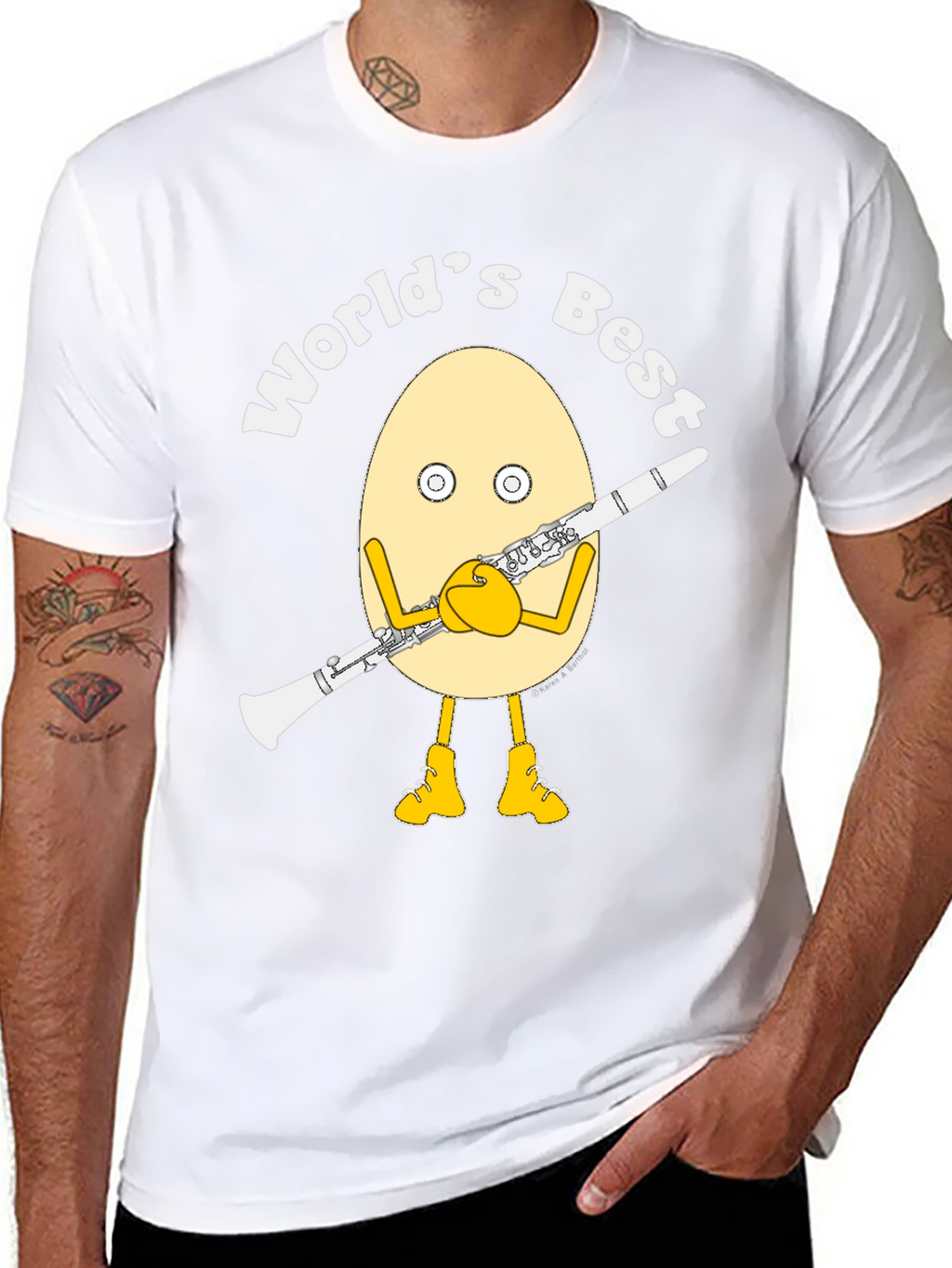 Worlds Best Clarinet Egg T-Shirt