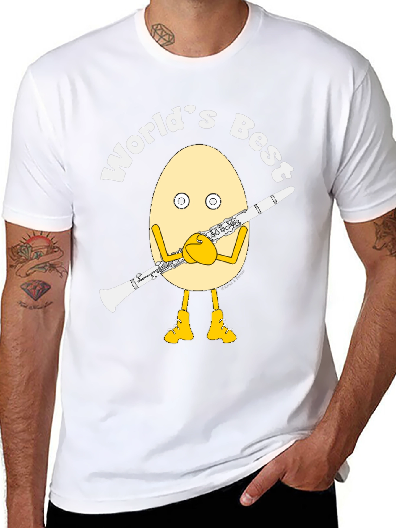 Worlds Best Clarinet Egg T-Shirt