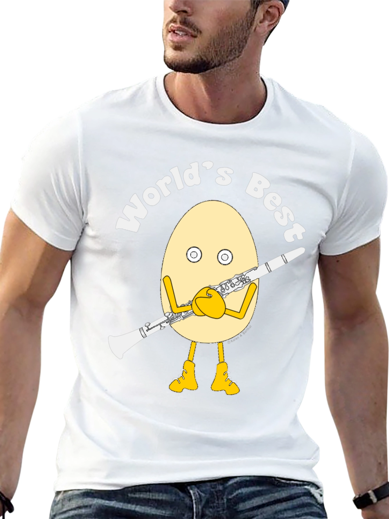 Worlds Best Clarinet Egg T-Shirt