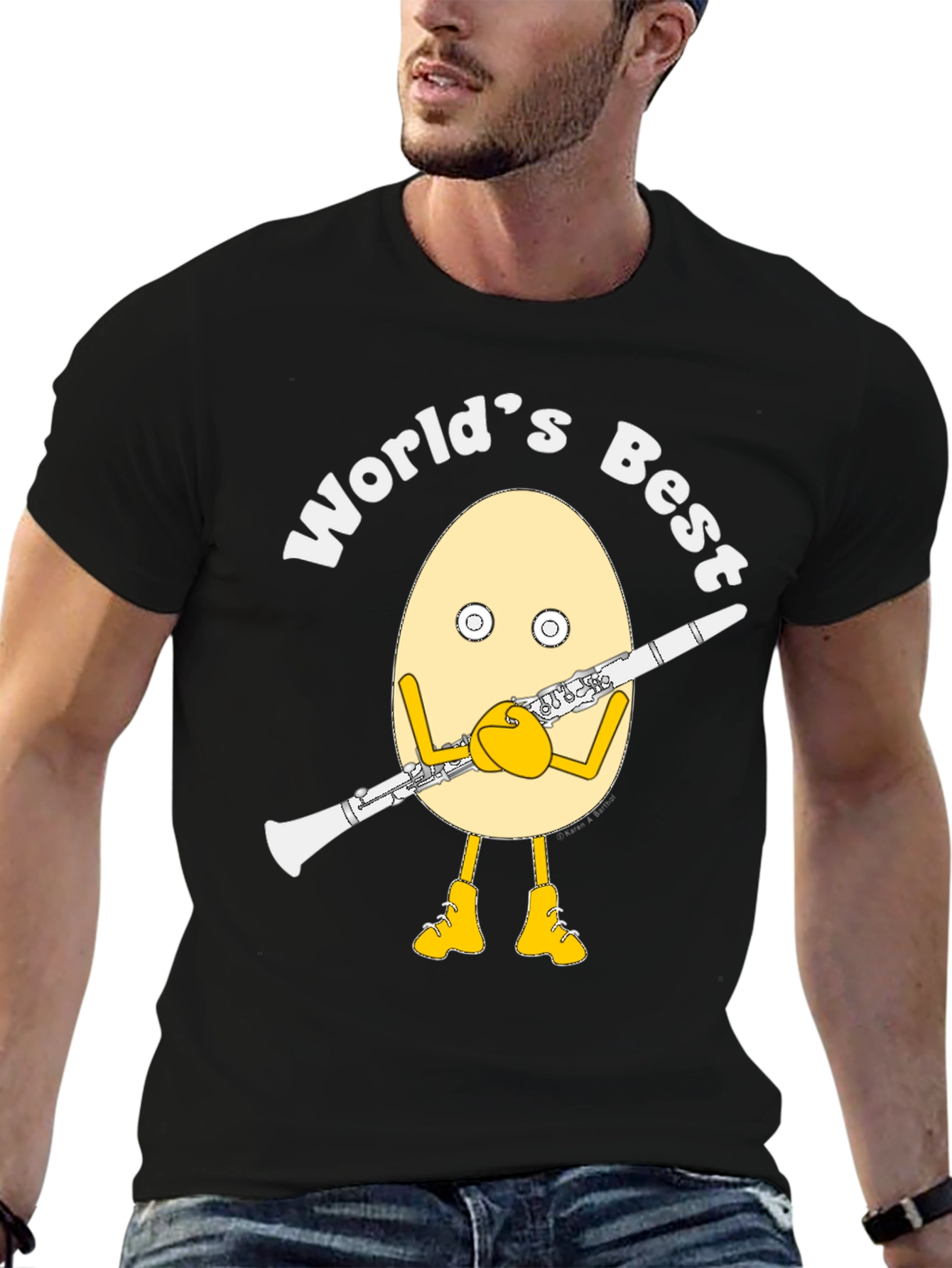 Worlds Best Clarinet Egg T-Shirt