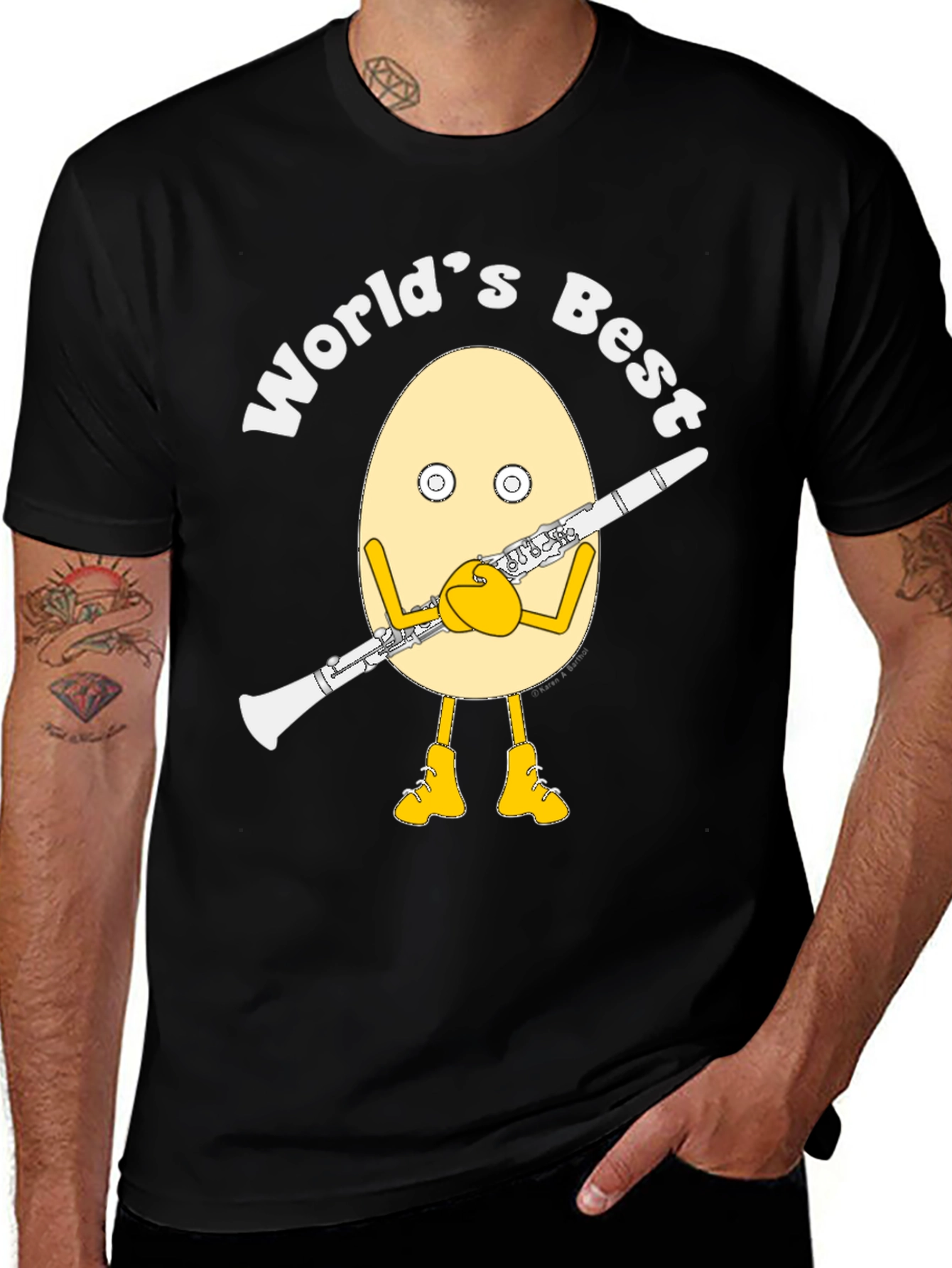 Worlds Best Clarinet Egg T-Shirt