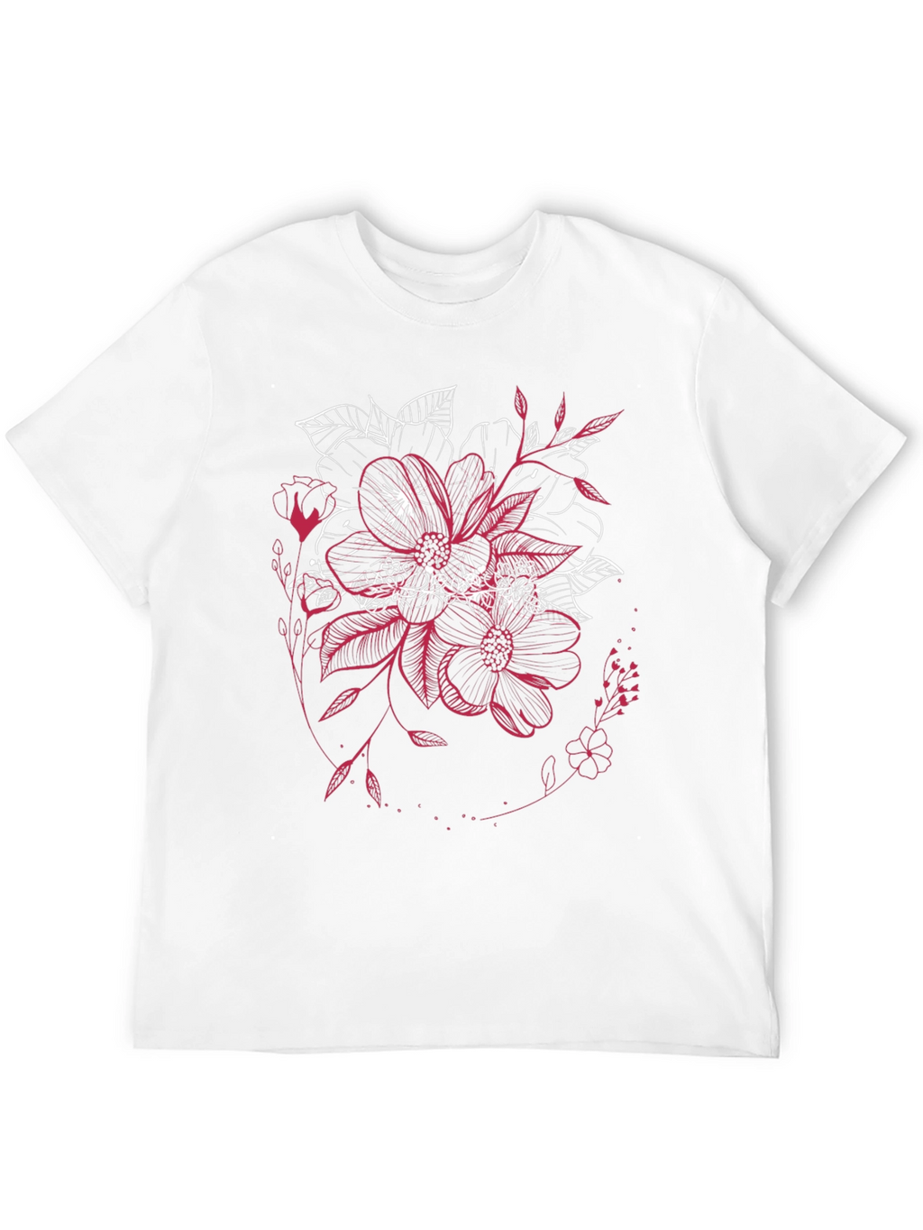 Floral Graphic Tee - Unique Stylish Design