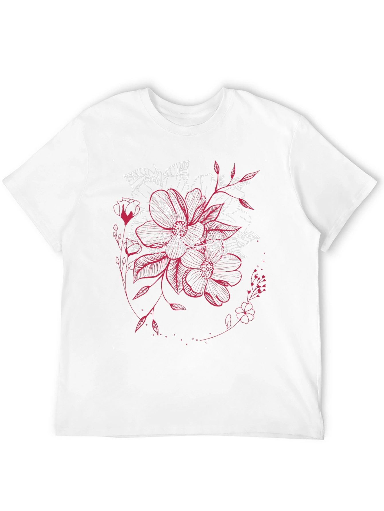 Floral Graphic Tee - Unique Stylish Design