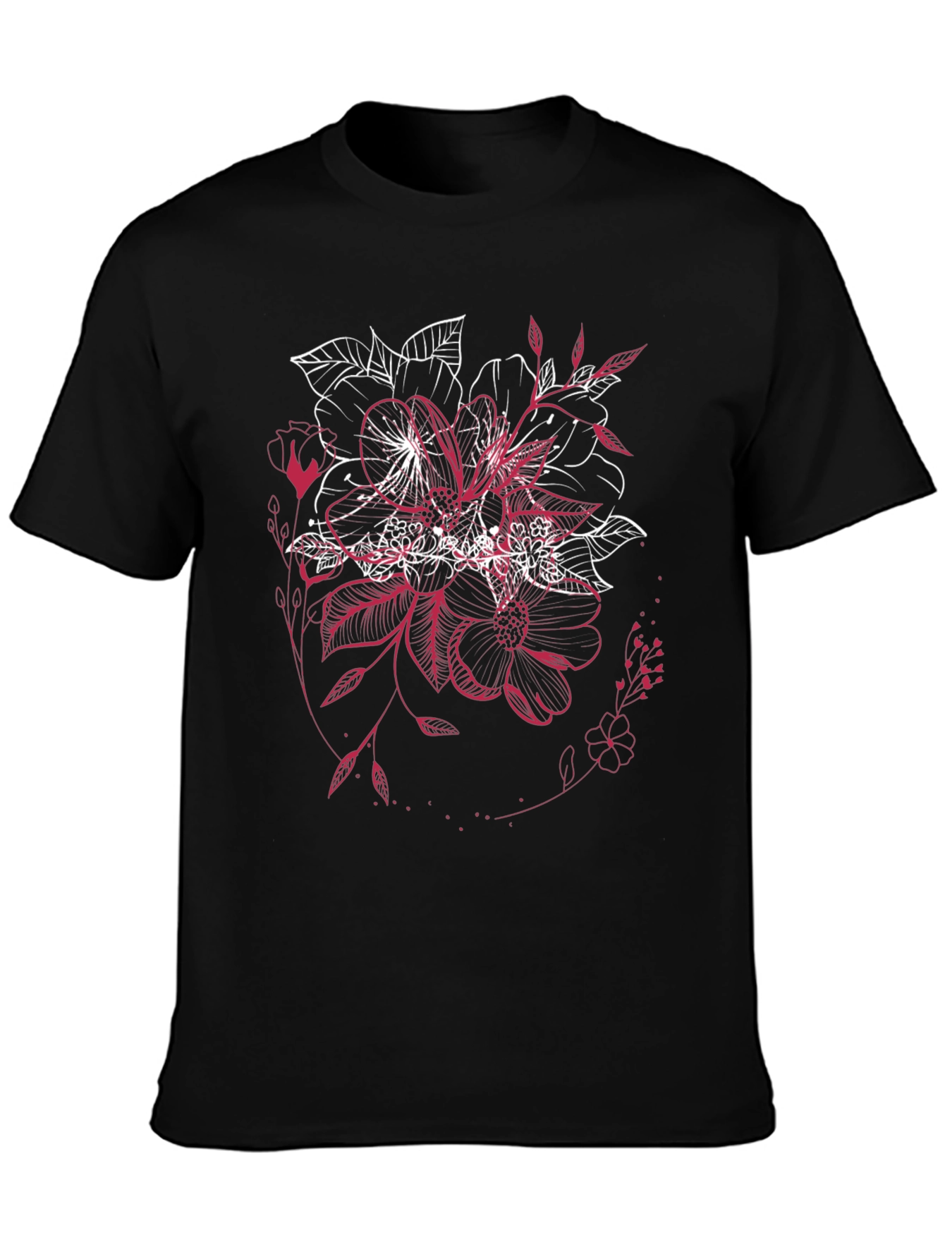 Floral Graphic Tee - Unique Stylish Design