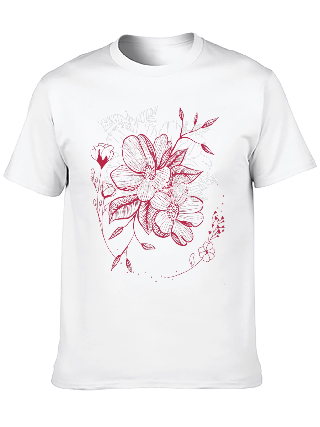 Floral Graphic Tee - Unique Stylish Design