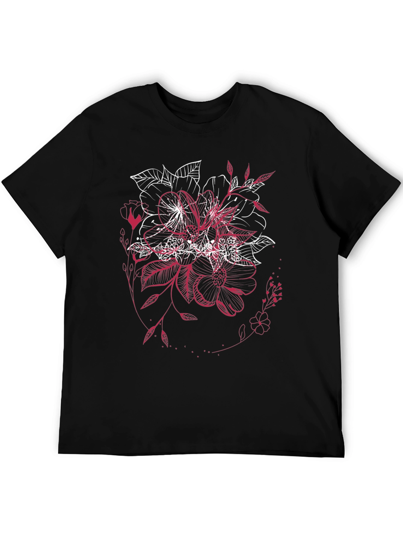 Floral Graphic Tee - Unique Stylish Design