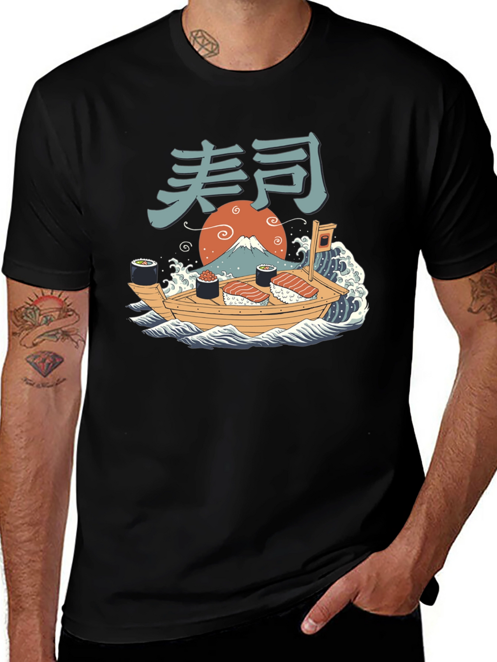 Sushi Boat T-Shirt - Japanese Art Tee