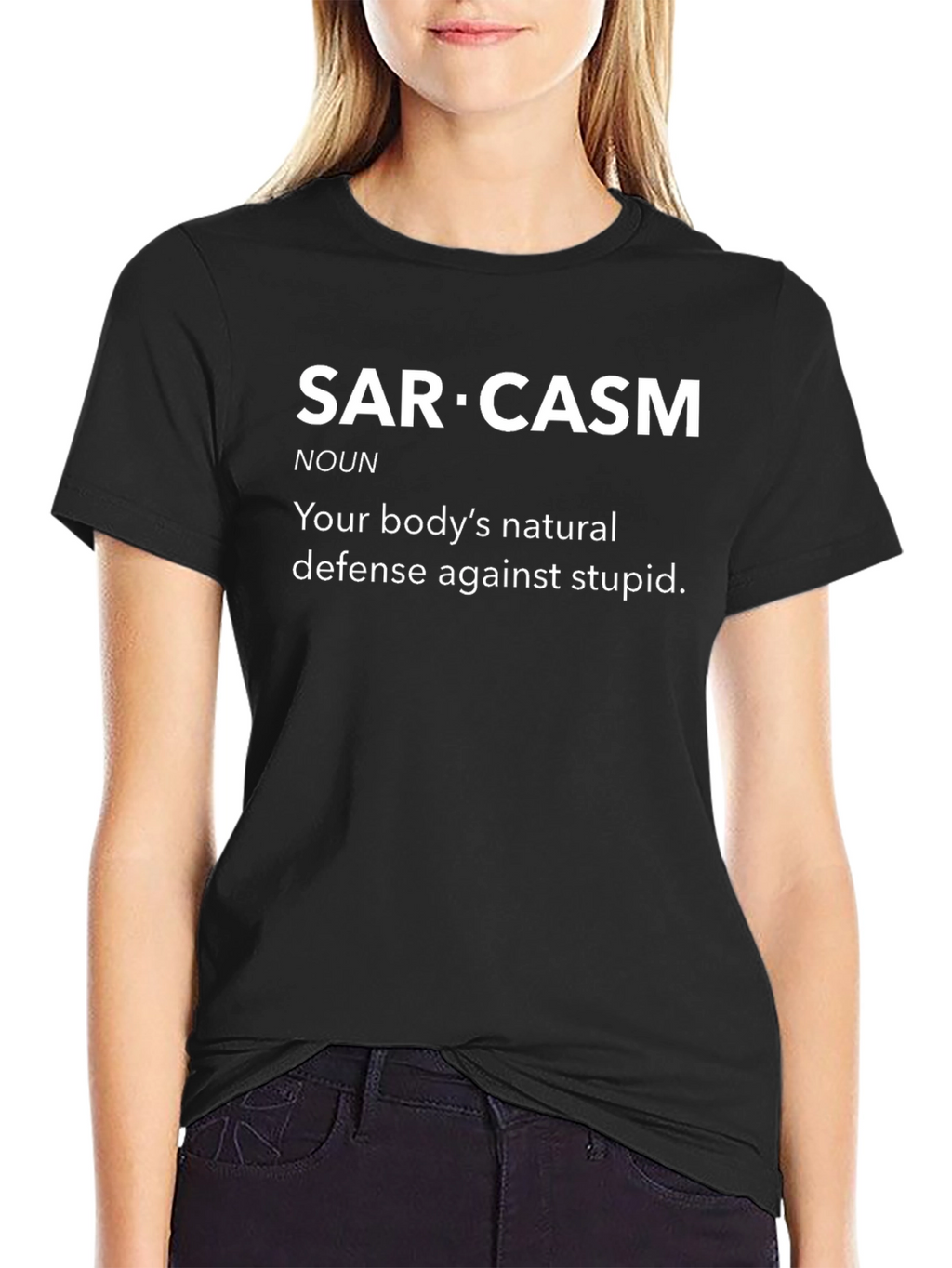 Sarcasm Definition T-Shirt - Natural Defense Against Stupid
