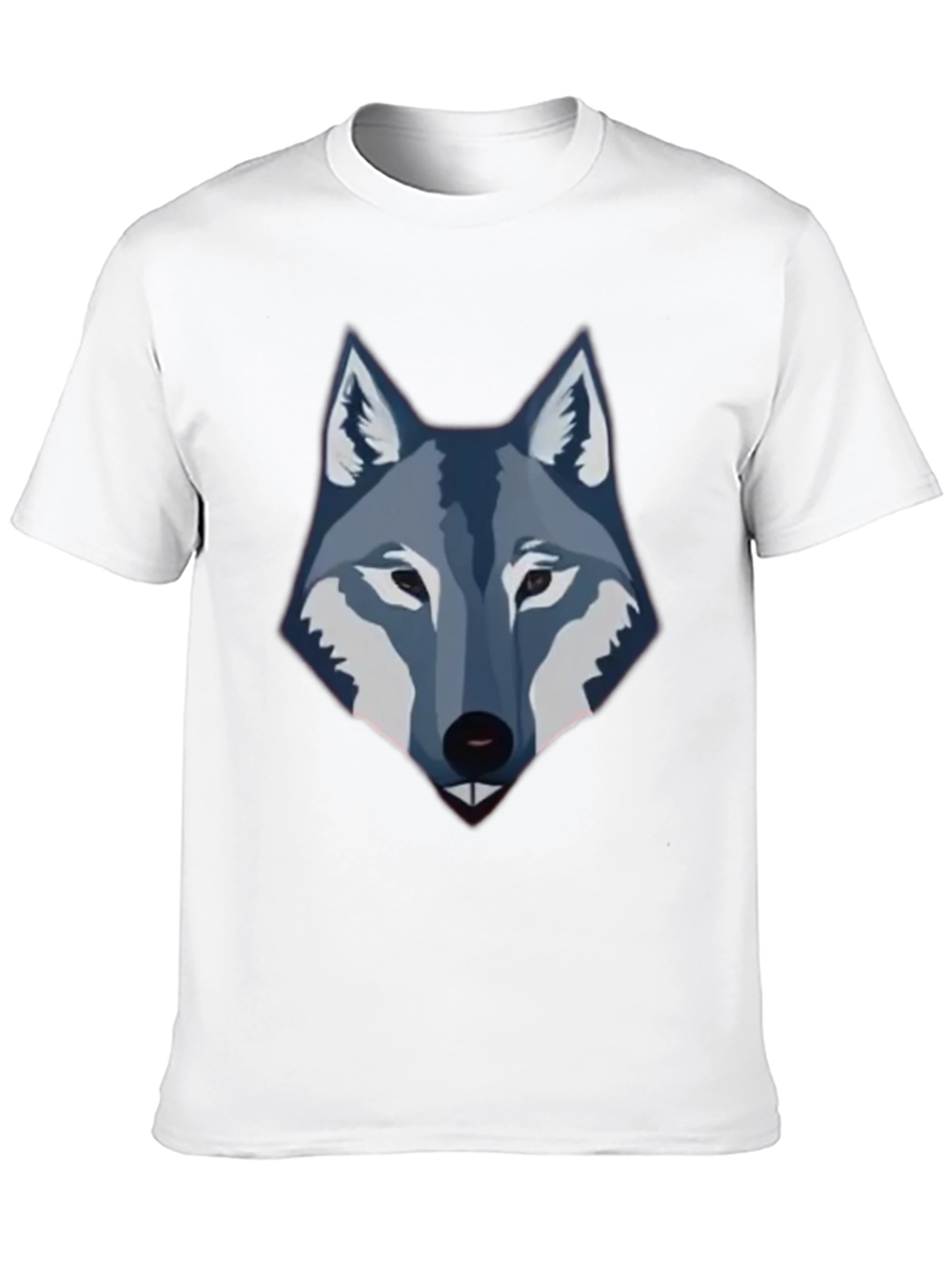 Mens Black Wolf Graphic Tee