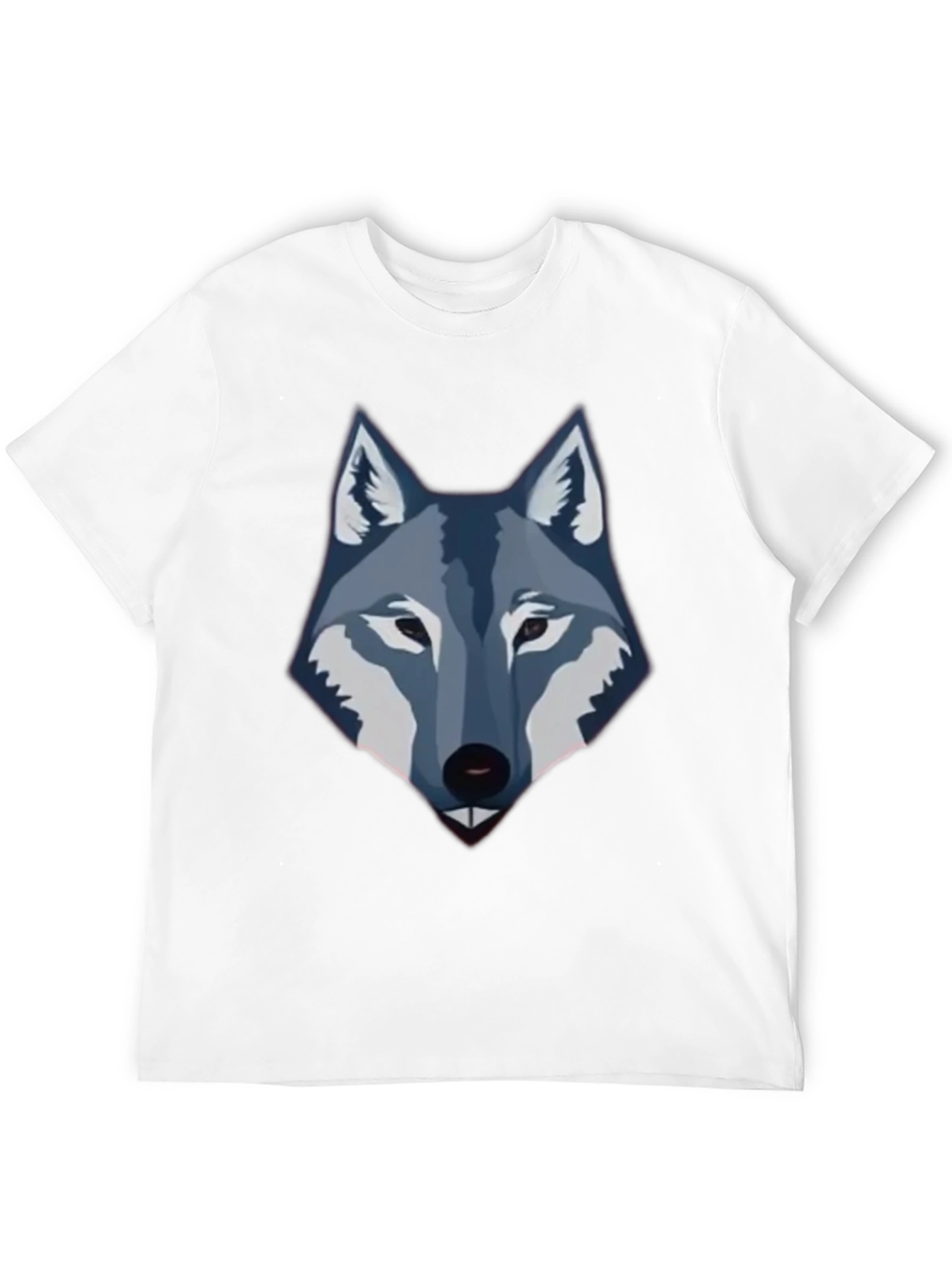 Mens Black Wolf Graphic Tee