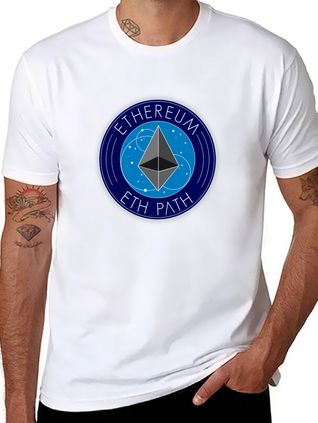Ethereum ETH Path Black Graphic Tee