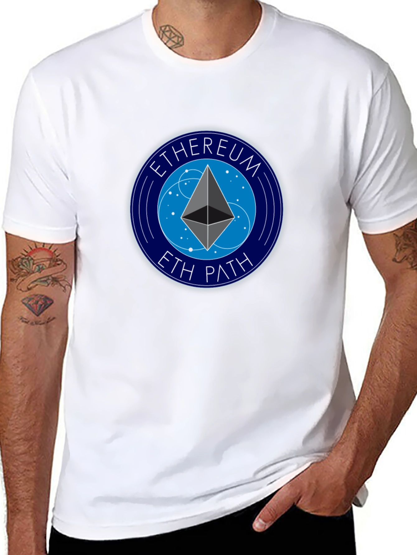 Ethereum ETH Path Black Graphic Tee