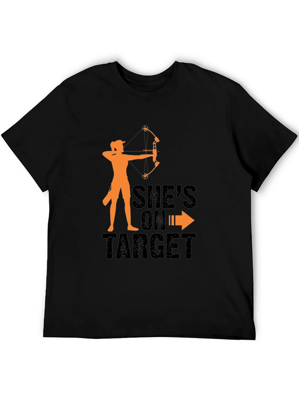 Shes On Target Archery T-Shirt - Black