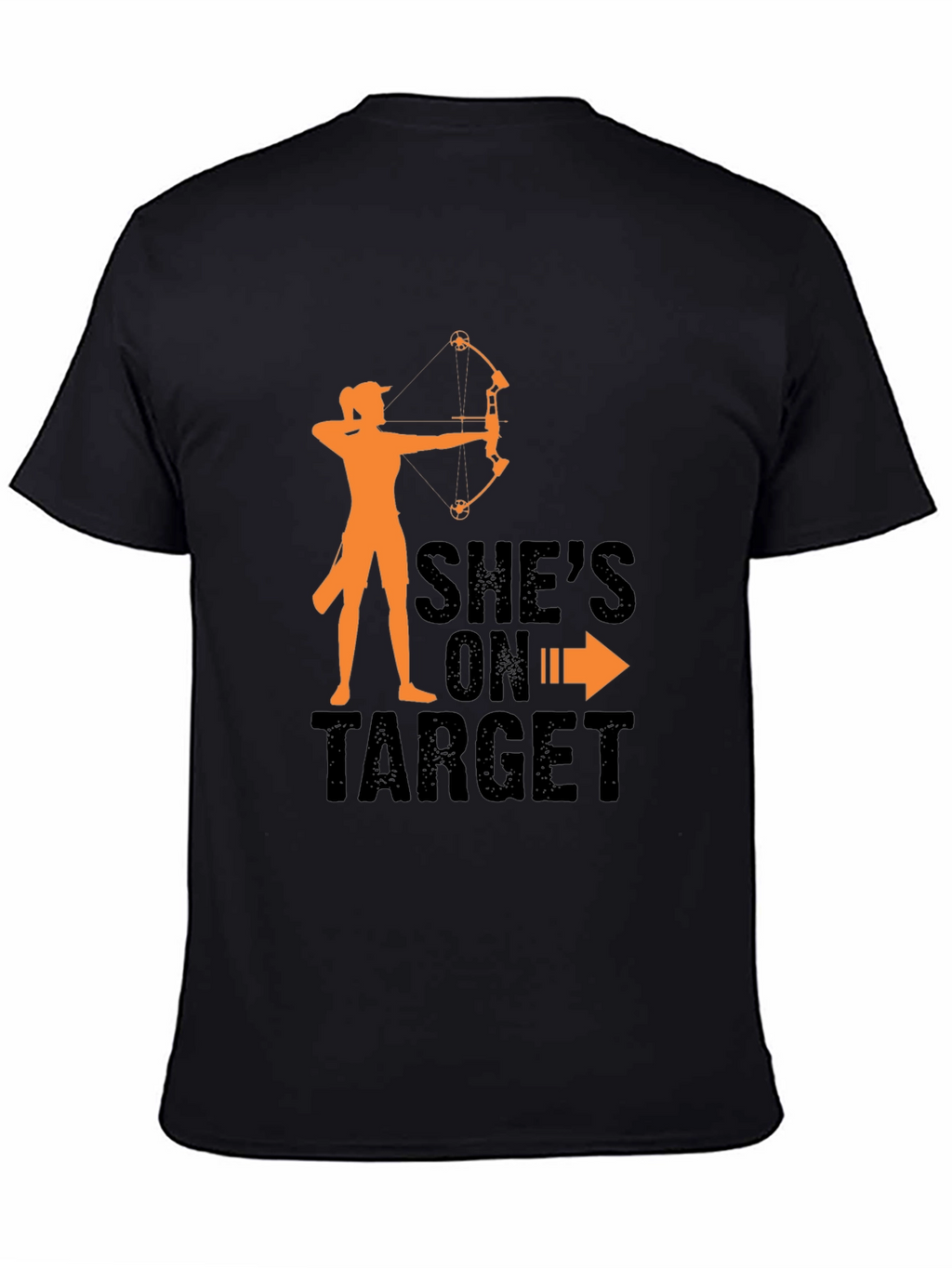 Shes On Target Archery T-Shirt - Black