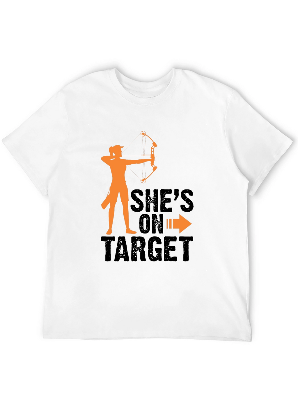 Shes On Target Archery T-Shirt - Black