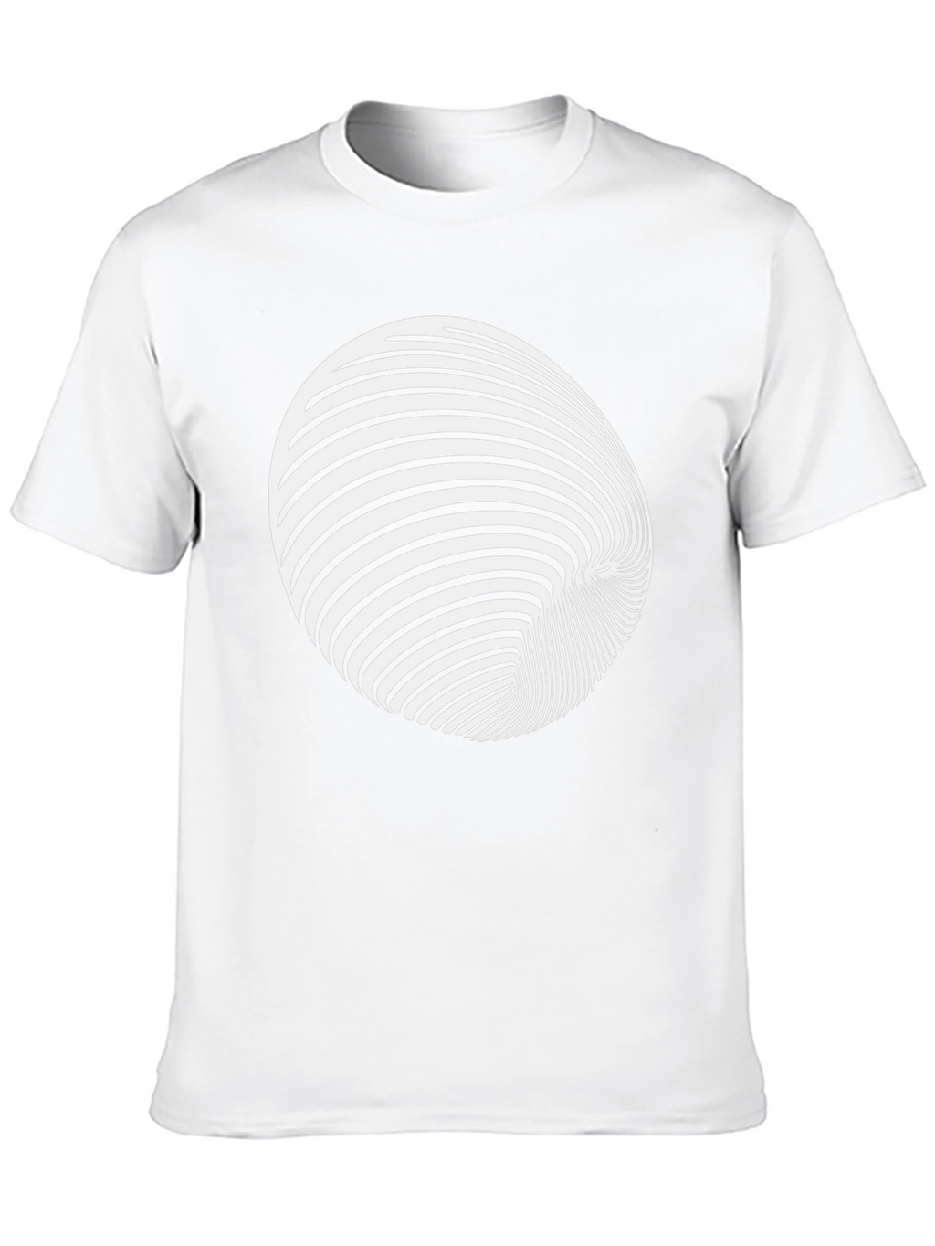 Optical Illusion Graphic Tee - Black Cotton Blend Shirt