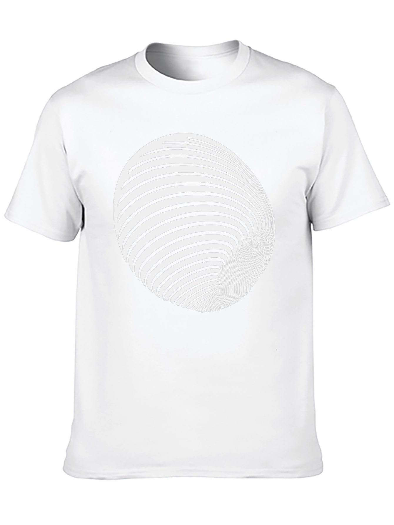 Optical Illusion Graphic Tee - Black Cotton Blend Shirt