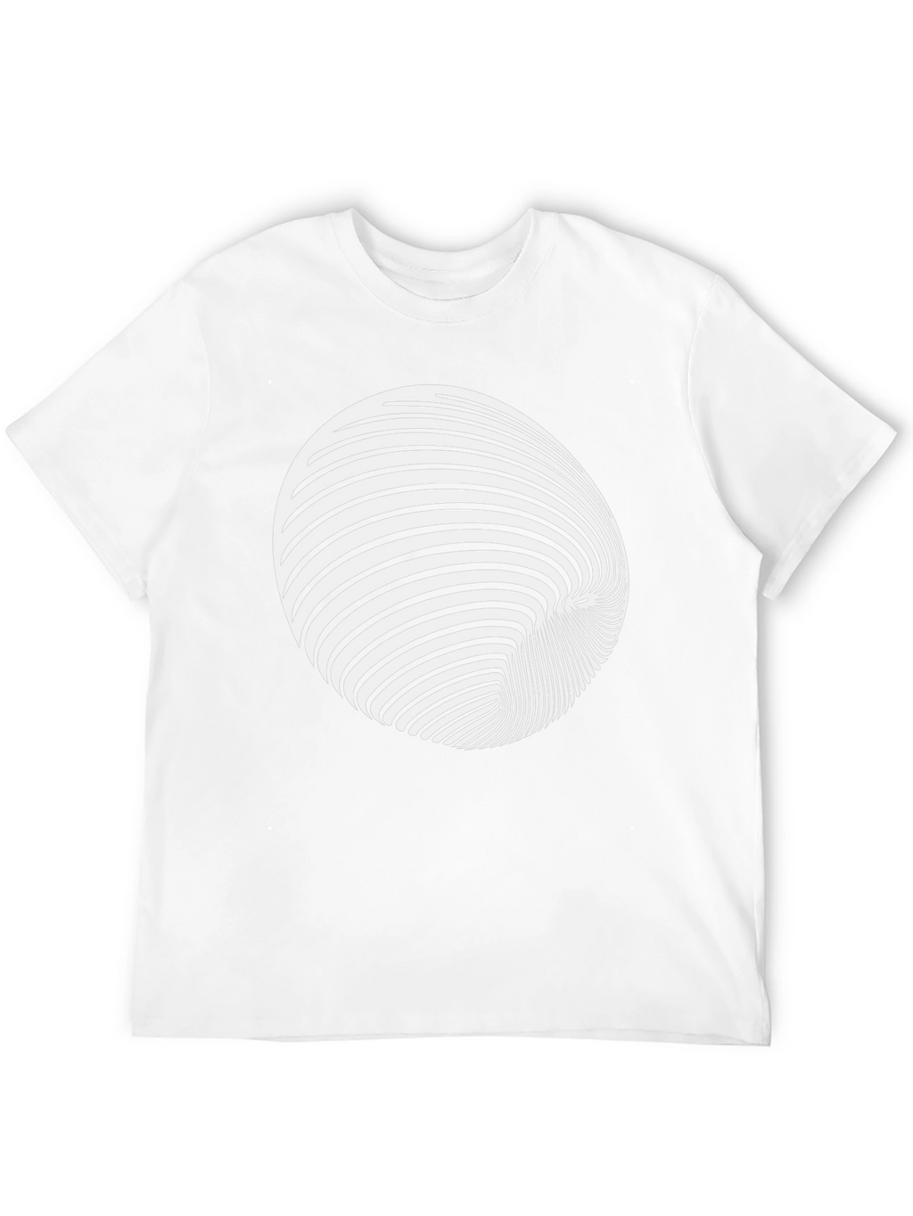 Optical Illusion Graphic Tee - Black Cotton Blend Shirt