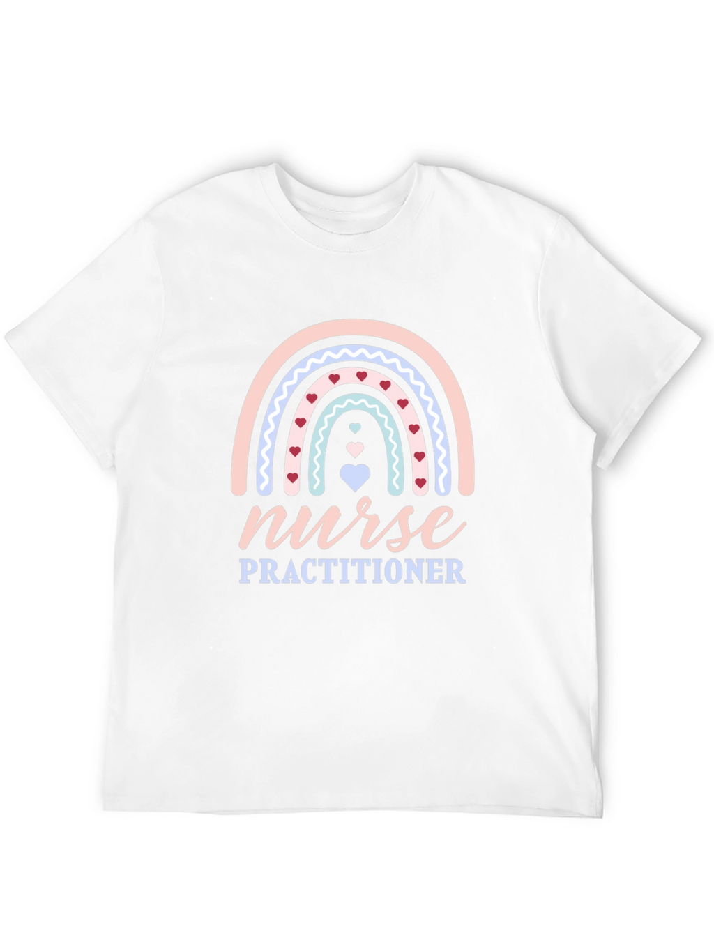Nurse Practitioner Rainbow Heart T-Shirt