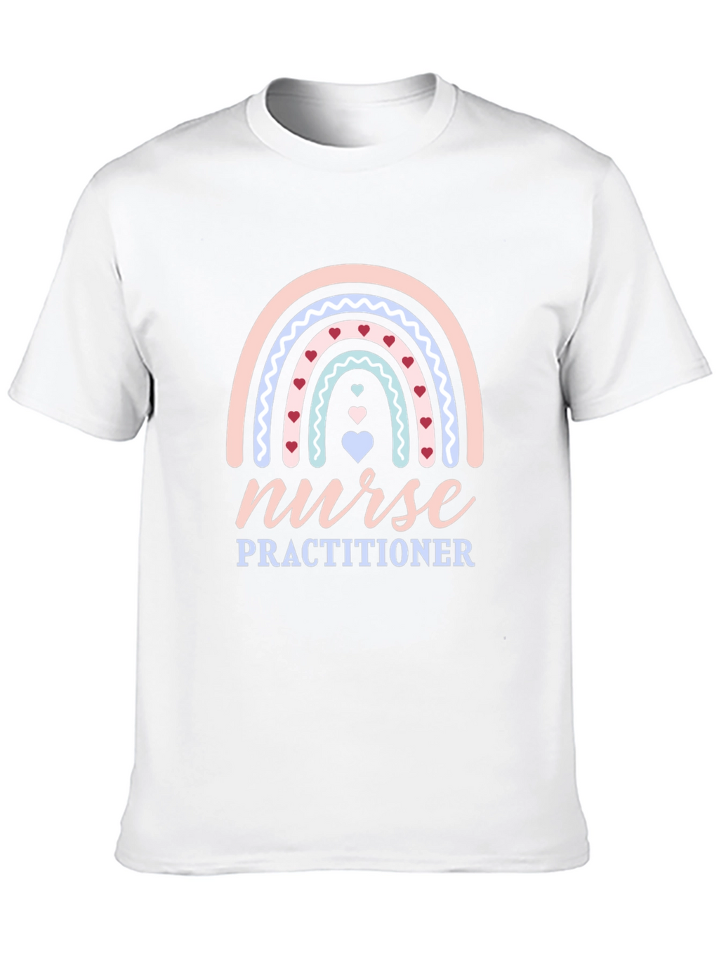 Nurse Practitioner Rainbow Heart T-Shirt