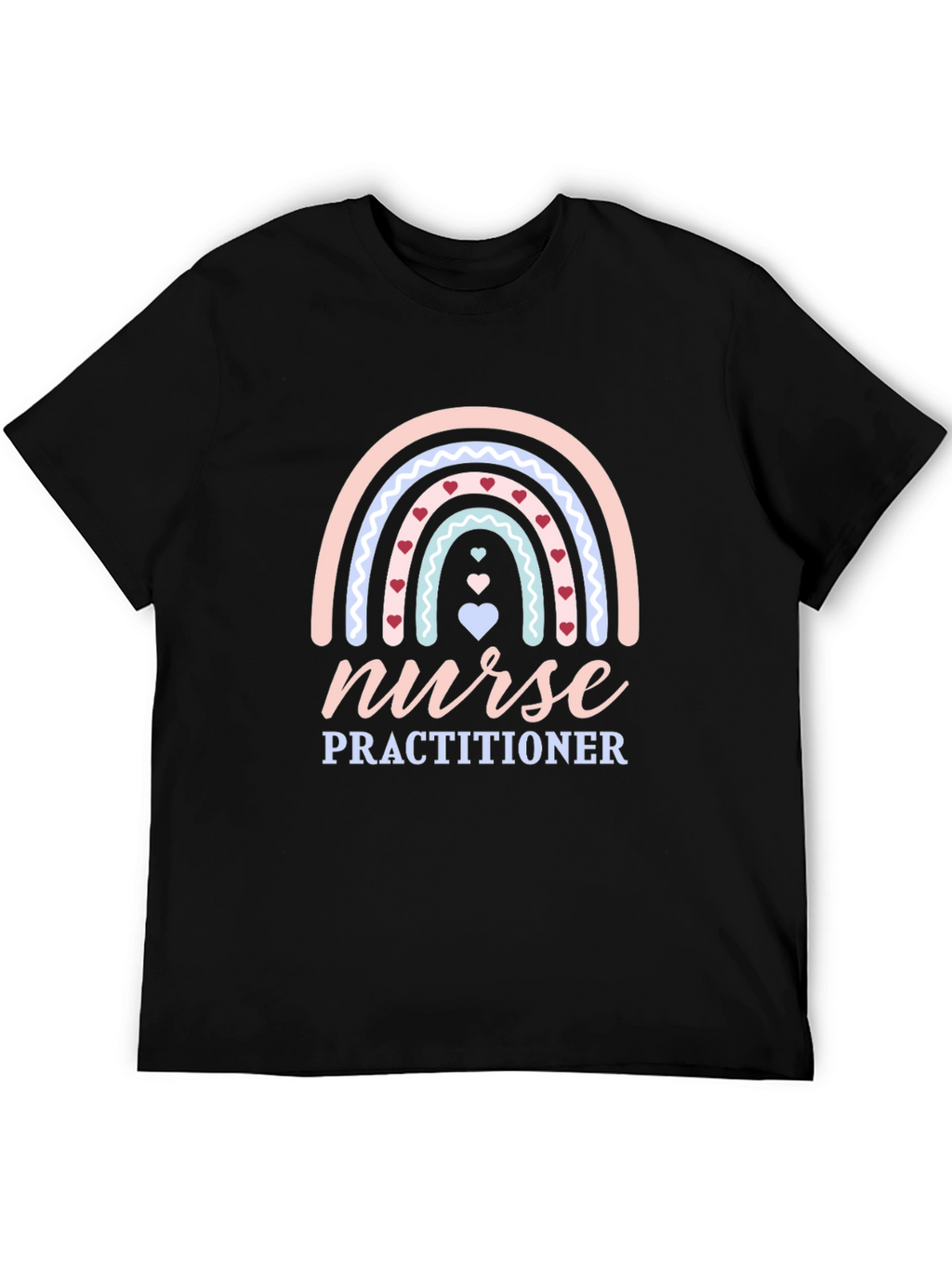Nurse Practitioner Rainbow Heart T-Shirt