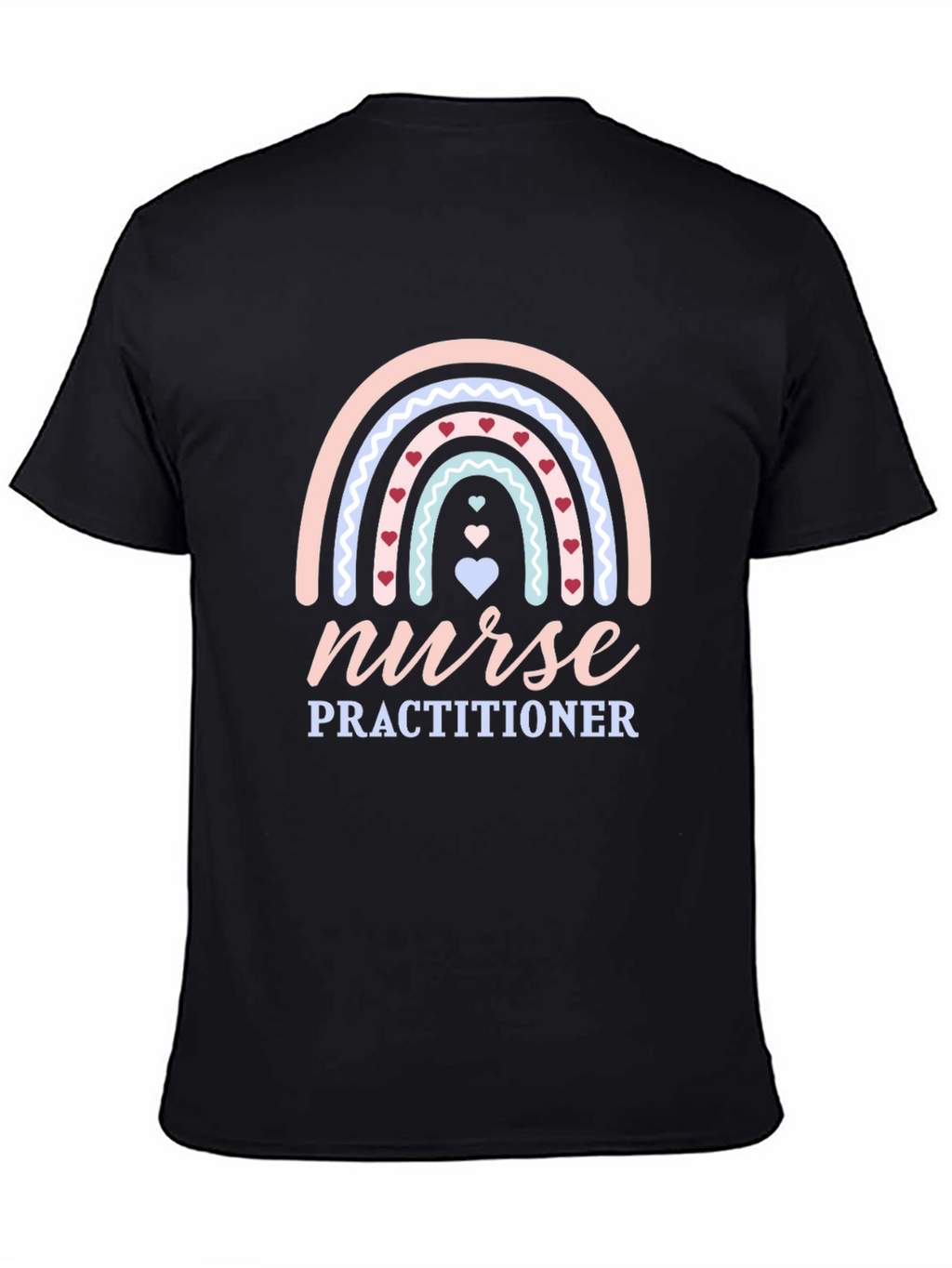 Nurse Practitioner Rainbow Heart T-Shirt