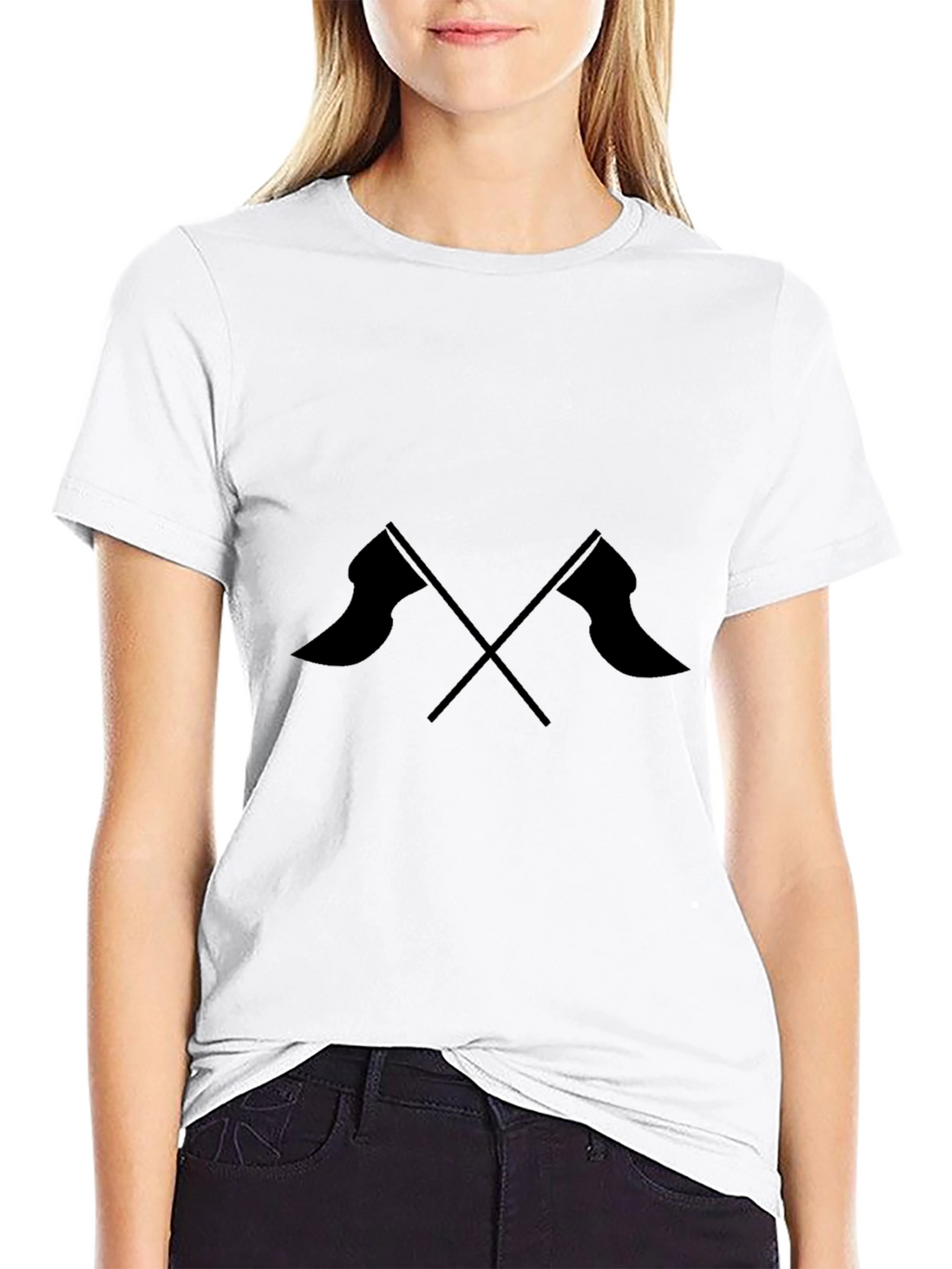 Crossed Flags Graphic Tee - Mens Casual Style