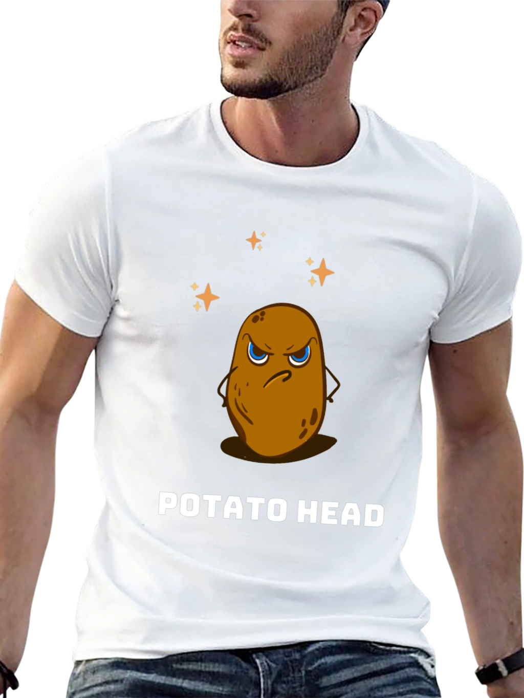 Funny Potato Head Graphic Tee - Unisex