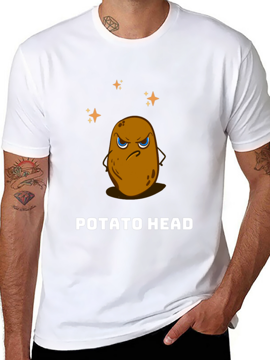 Funny Potato Head Graphic Tee - Unisex