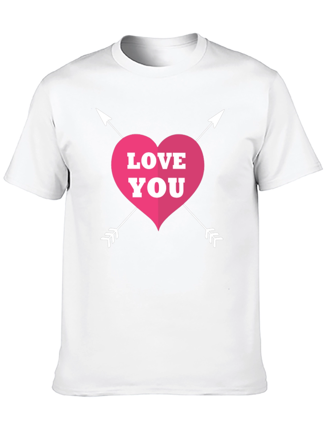 Love You Valentines T-Shirt - Black Graphic Tee