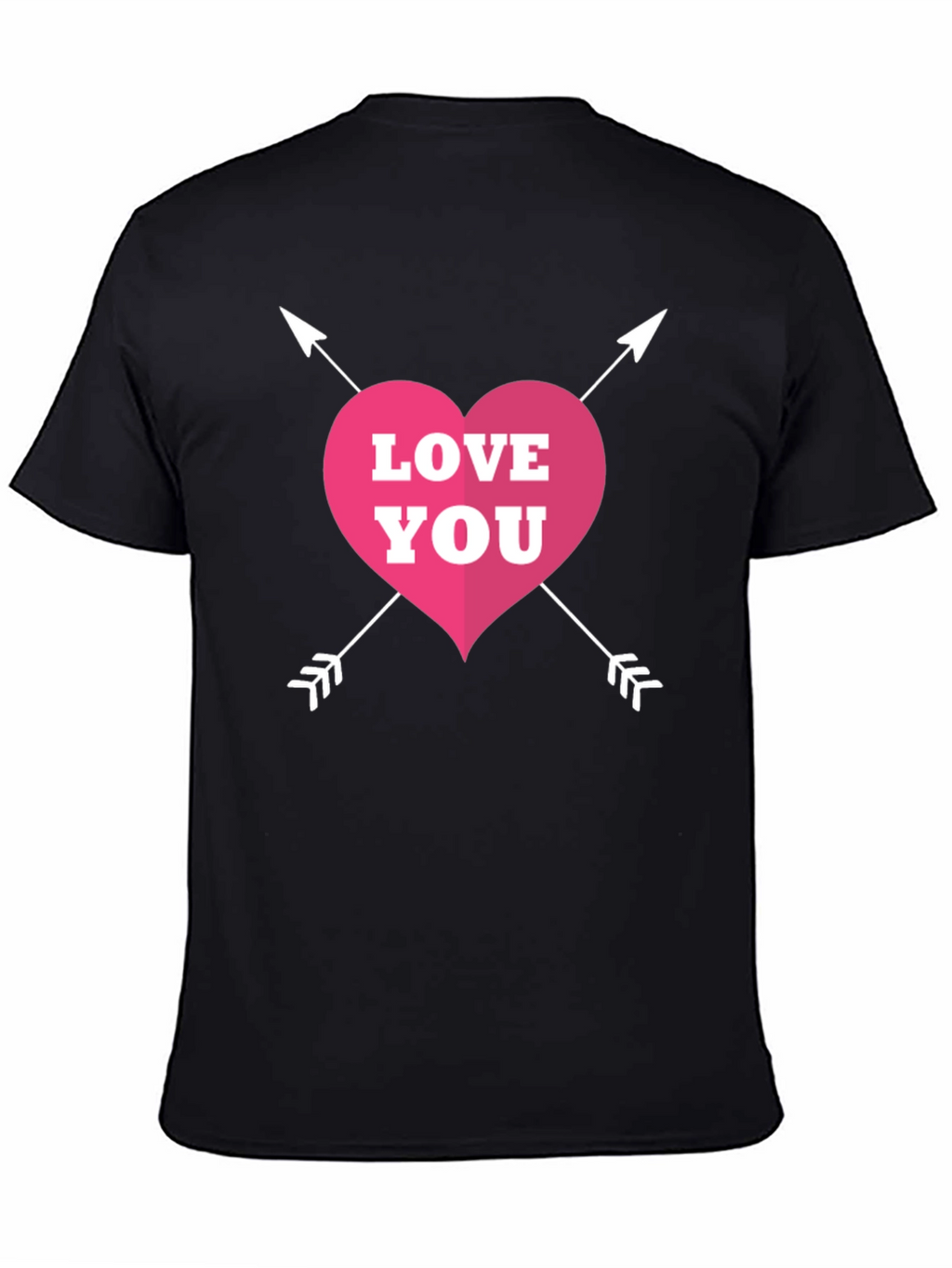 Love You Valentines T-Shirt - Black Graphic Tee