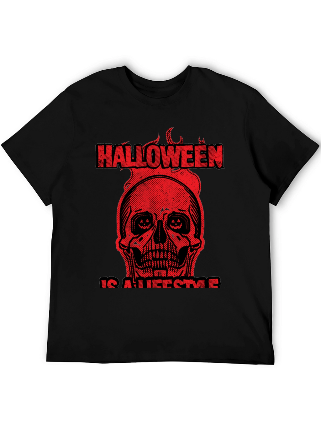 Halloween Lifestyle Graphic Tee - Black