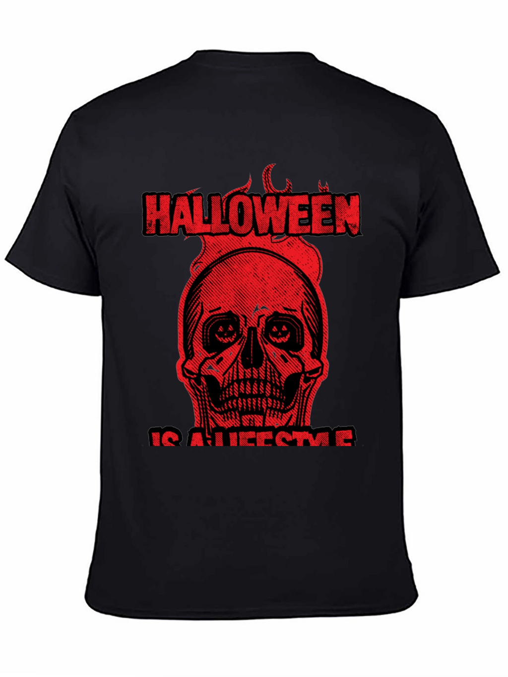 Halloween Lifestyle Graphic Tee - Black