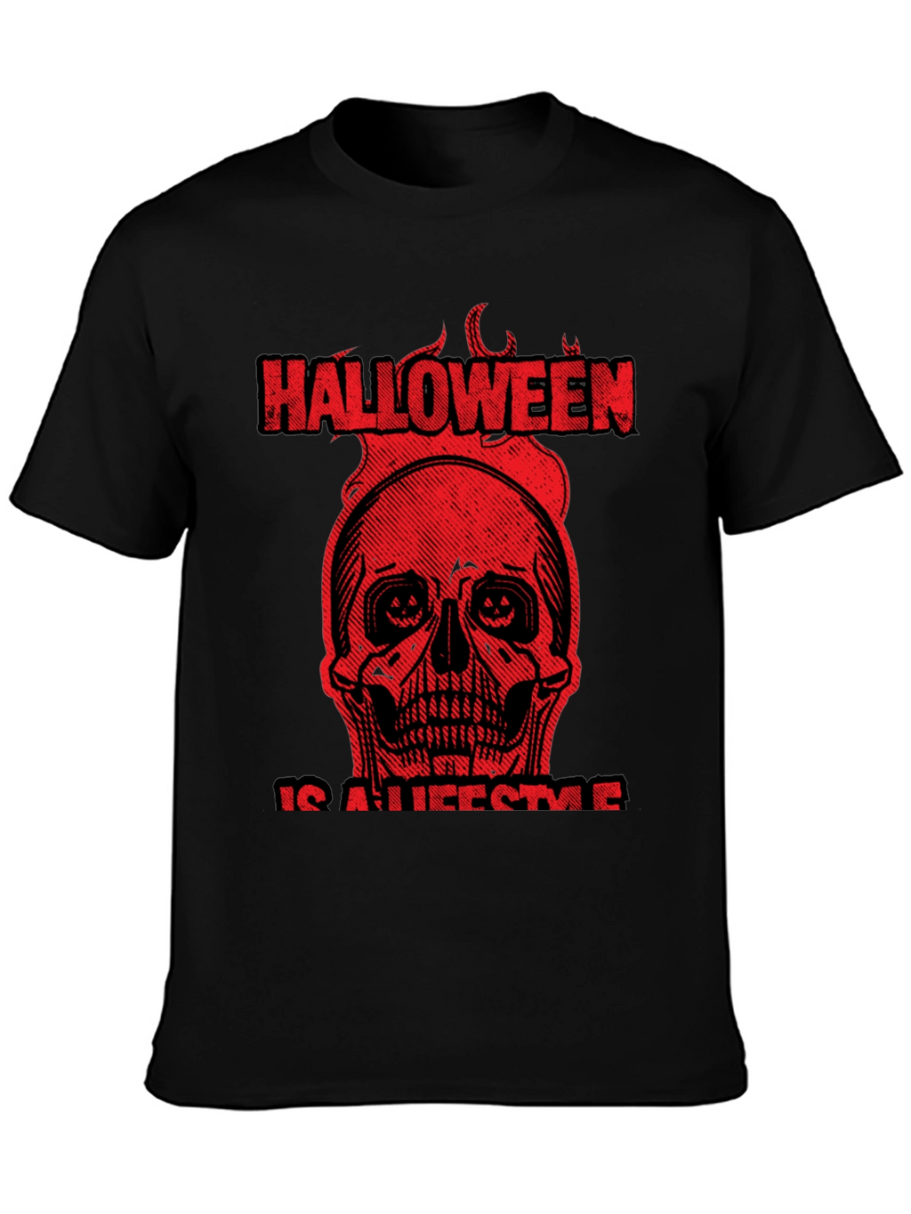 Halloween Lifestyle Graphic Tee - Black