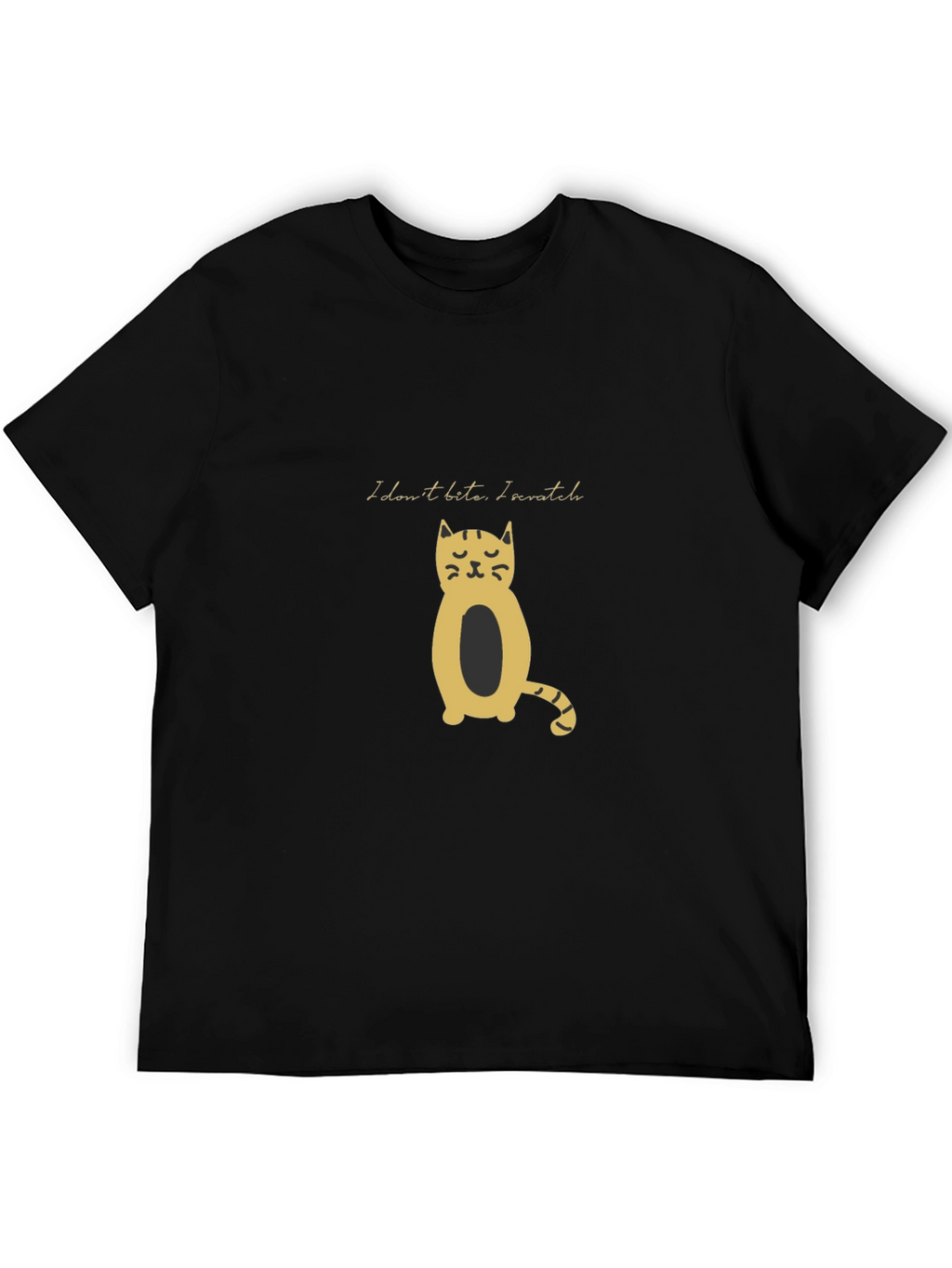 Black Cat Tee: I Dont Bite I Scratch!