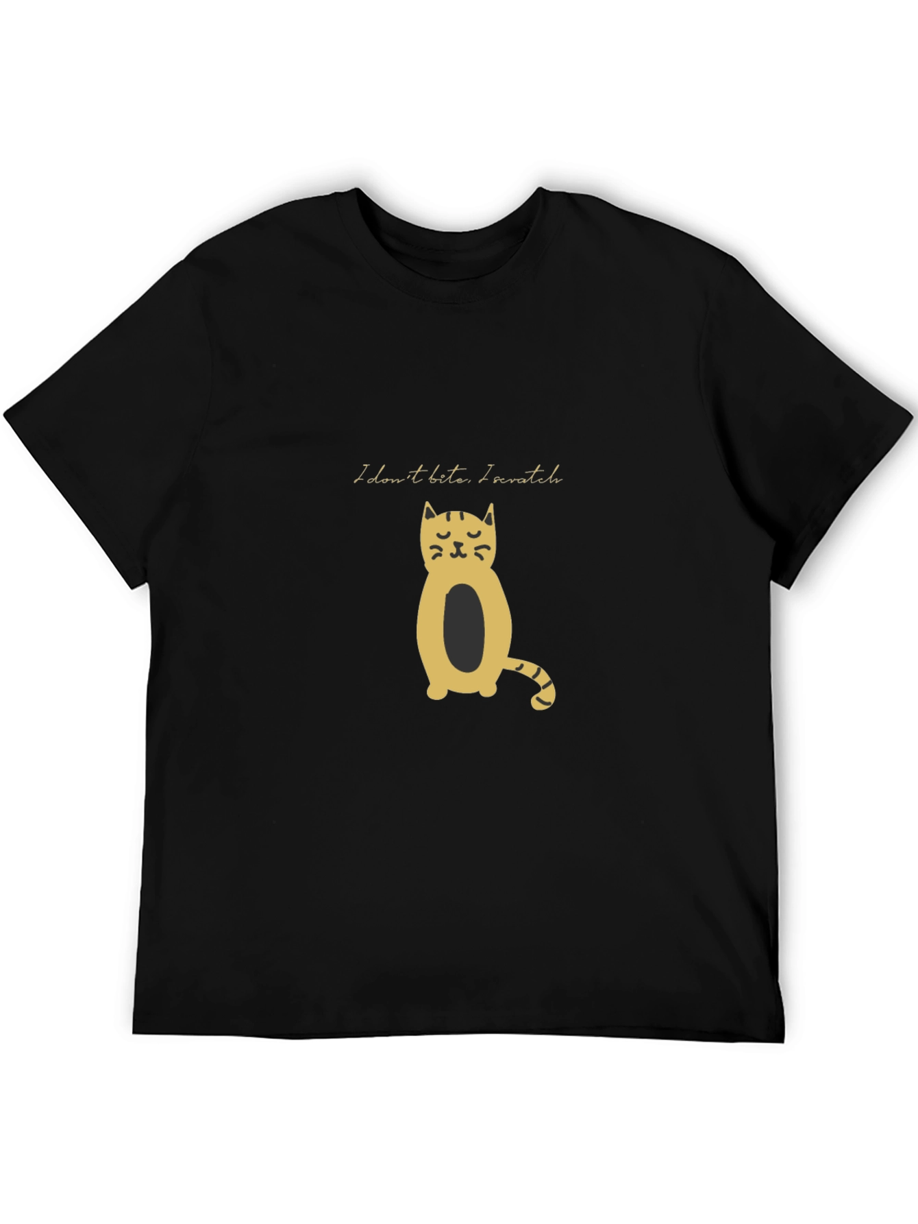 Black Cat Tee: I Dont Bite I Scratch!