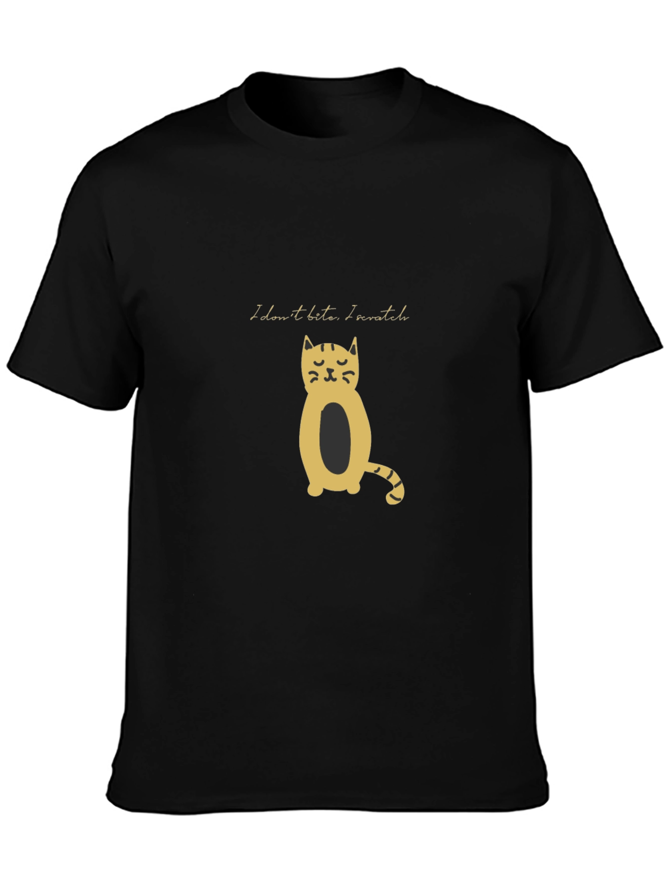 Black Cat Tee: I Dont Bite I Scratch!