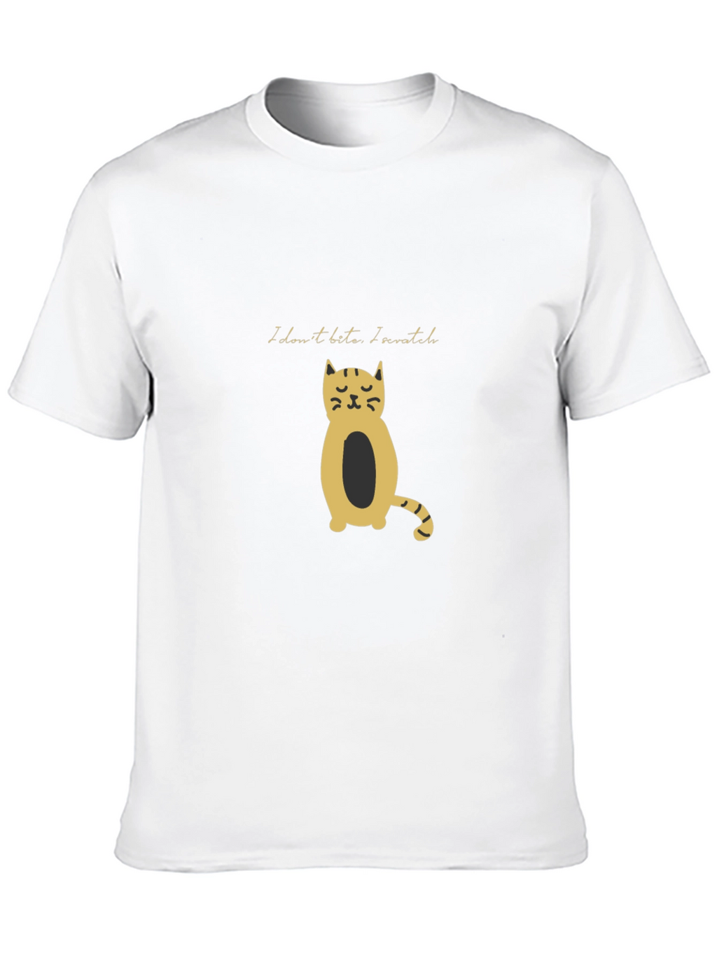 Black Cat Tee: I Dont Bite I Scratch!