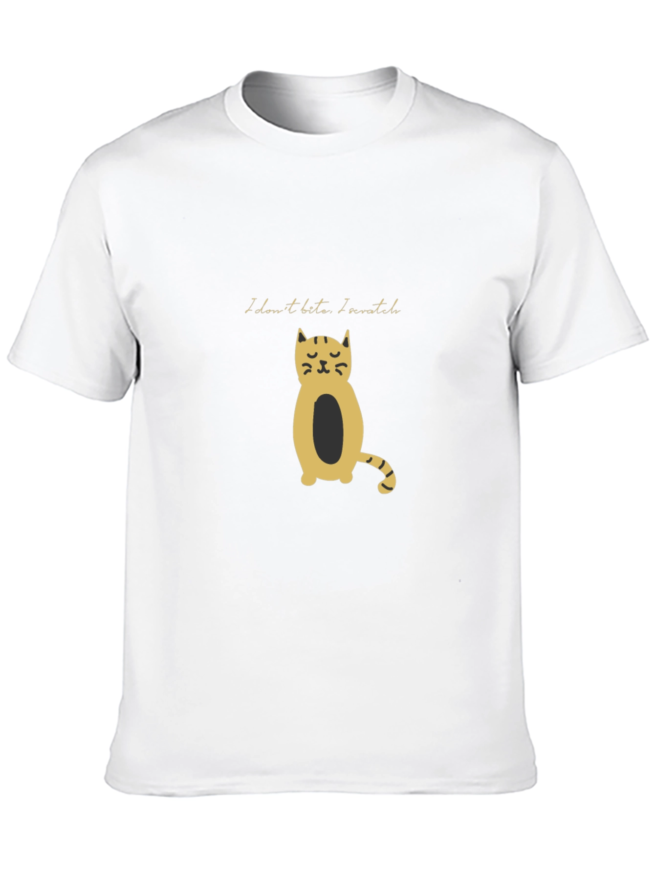 Black Cat Tee: I Dont Bite I Scratch!