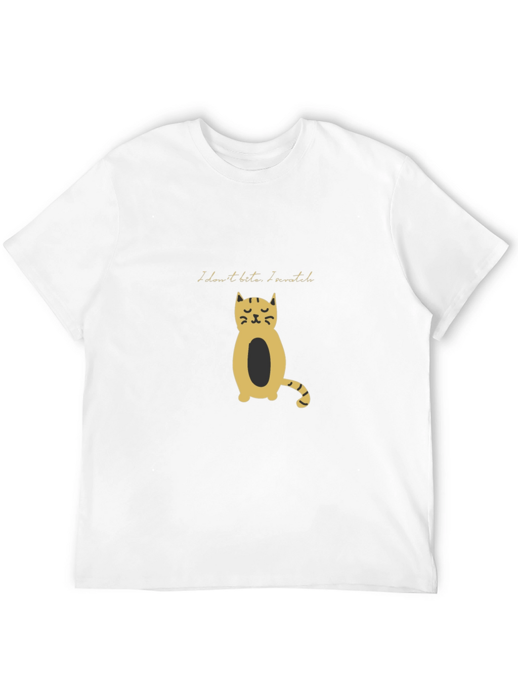Black Cat Tee: I Dont Bite I Scratch!