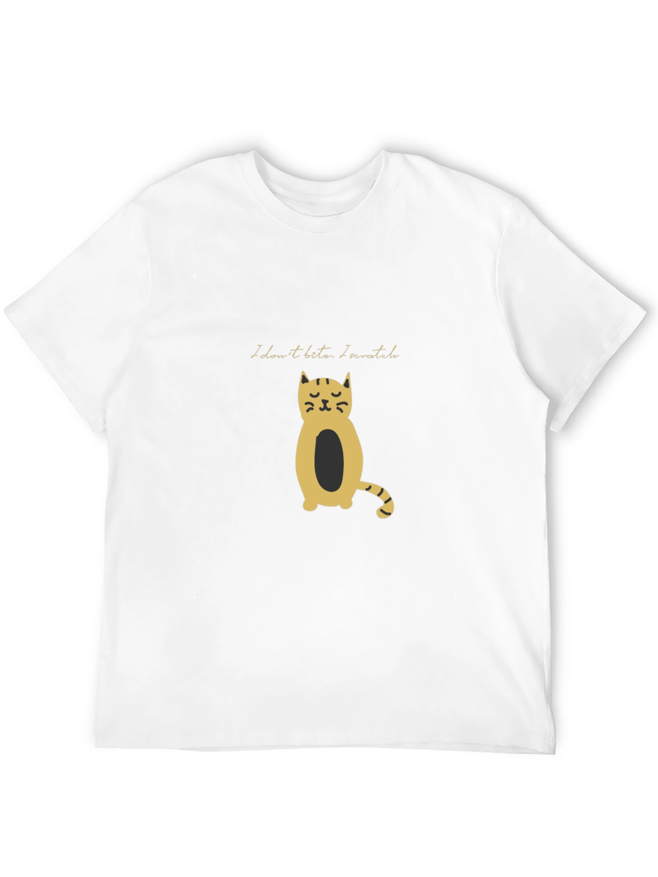 Black Cat Tee: I Dont Bite I Scratch!