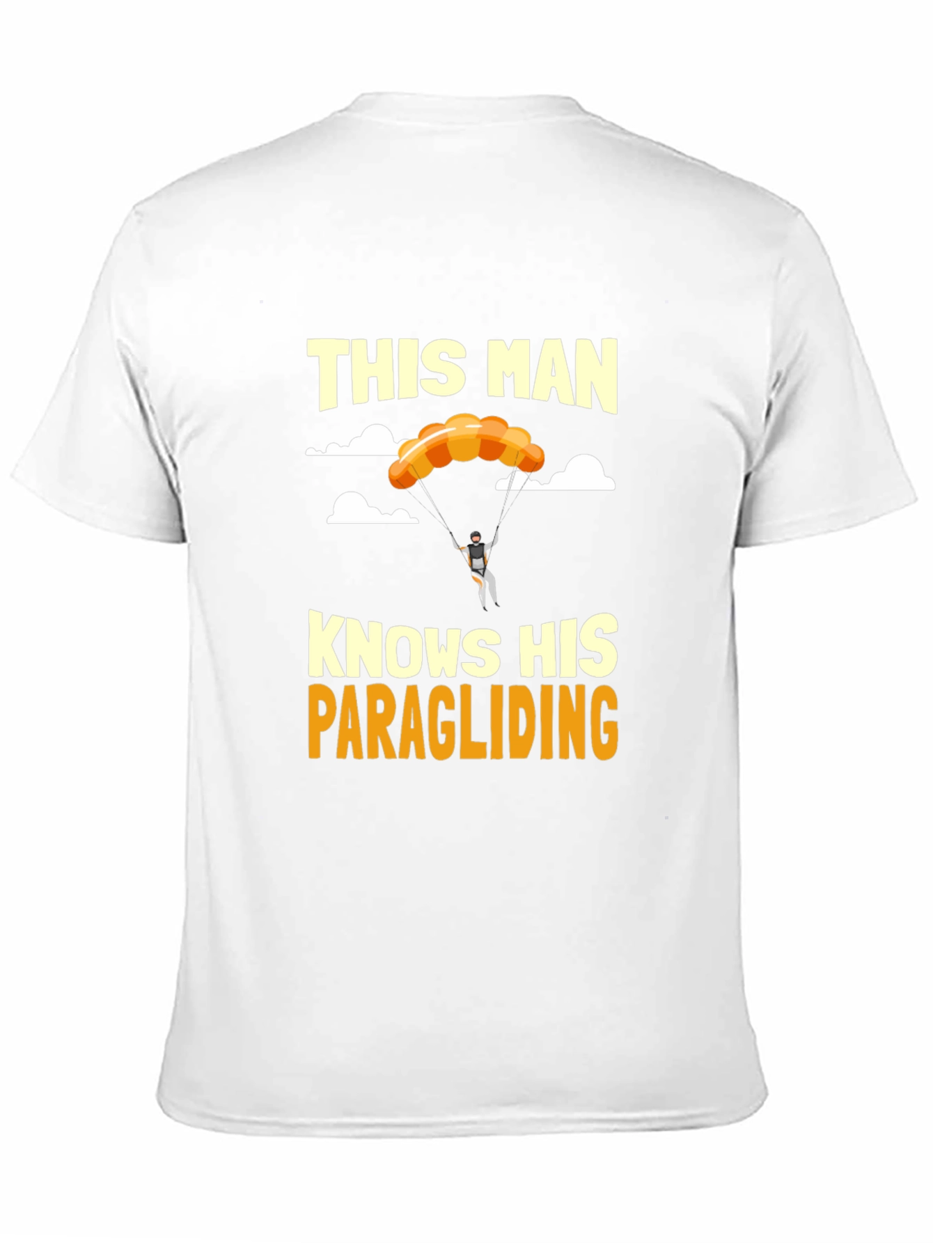Paragliding Enthusiast Graphic Tee - This Man Knows His Stuff!