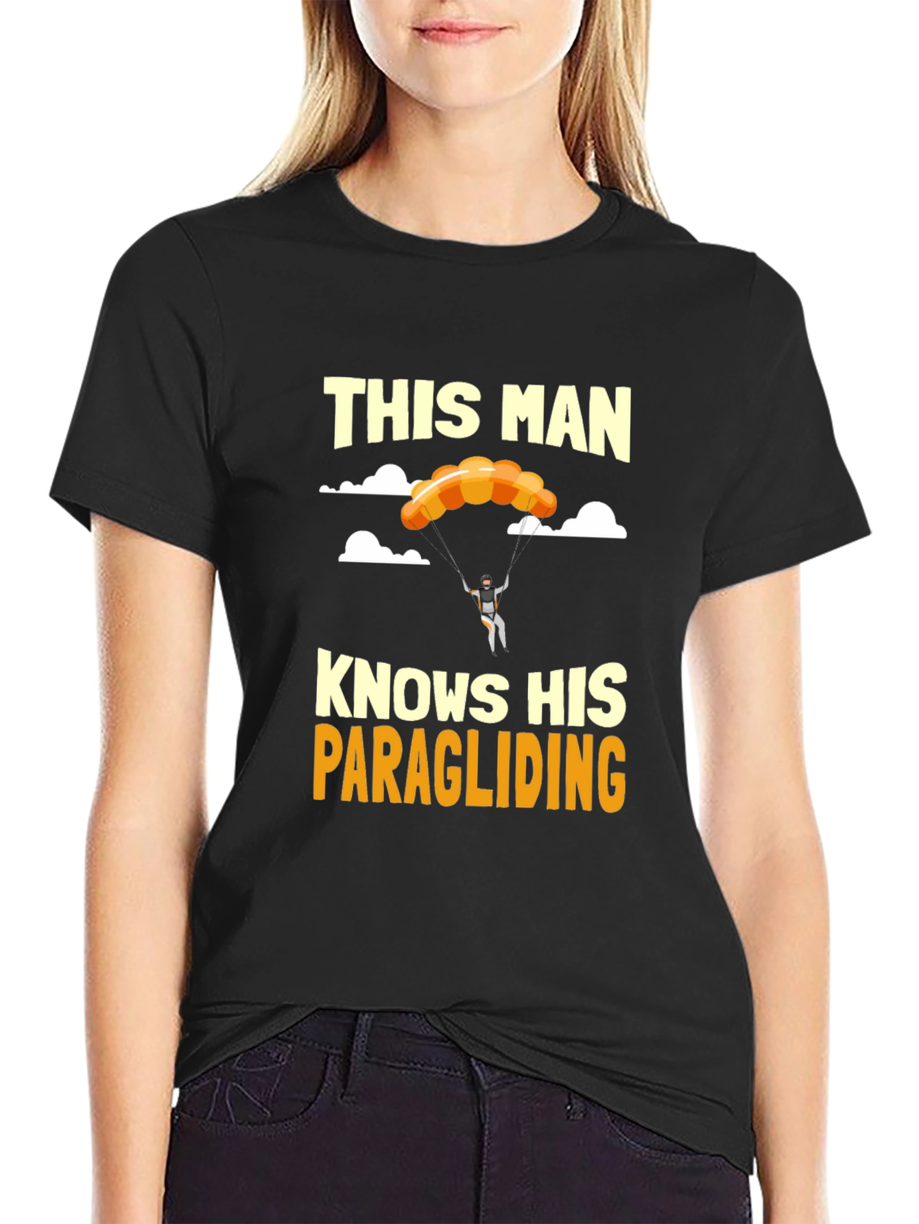 Paragliding Enthusiast Graphic Tee - This Man Knows His Stuff!